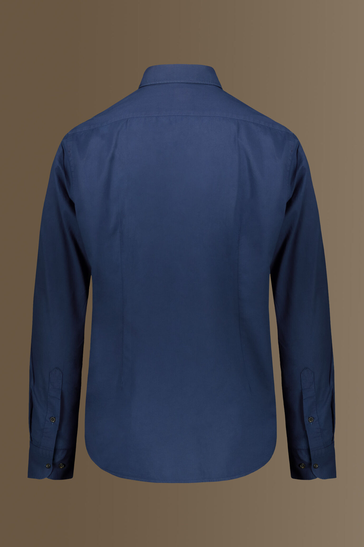 Camicia casual uomo collo francese in mussola di cotone image number 5