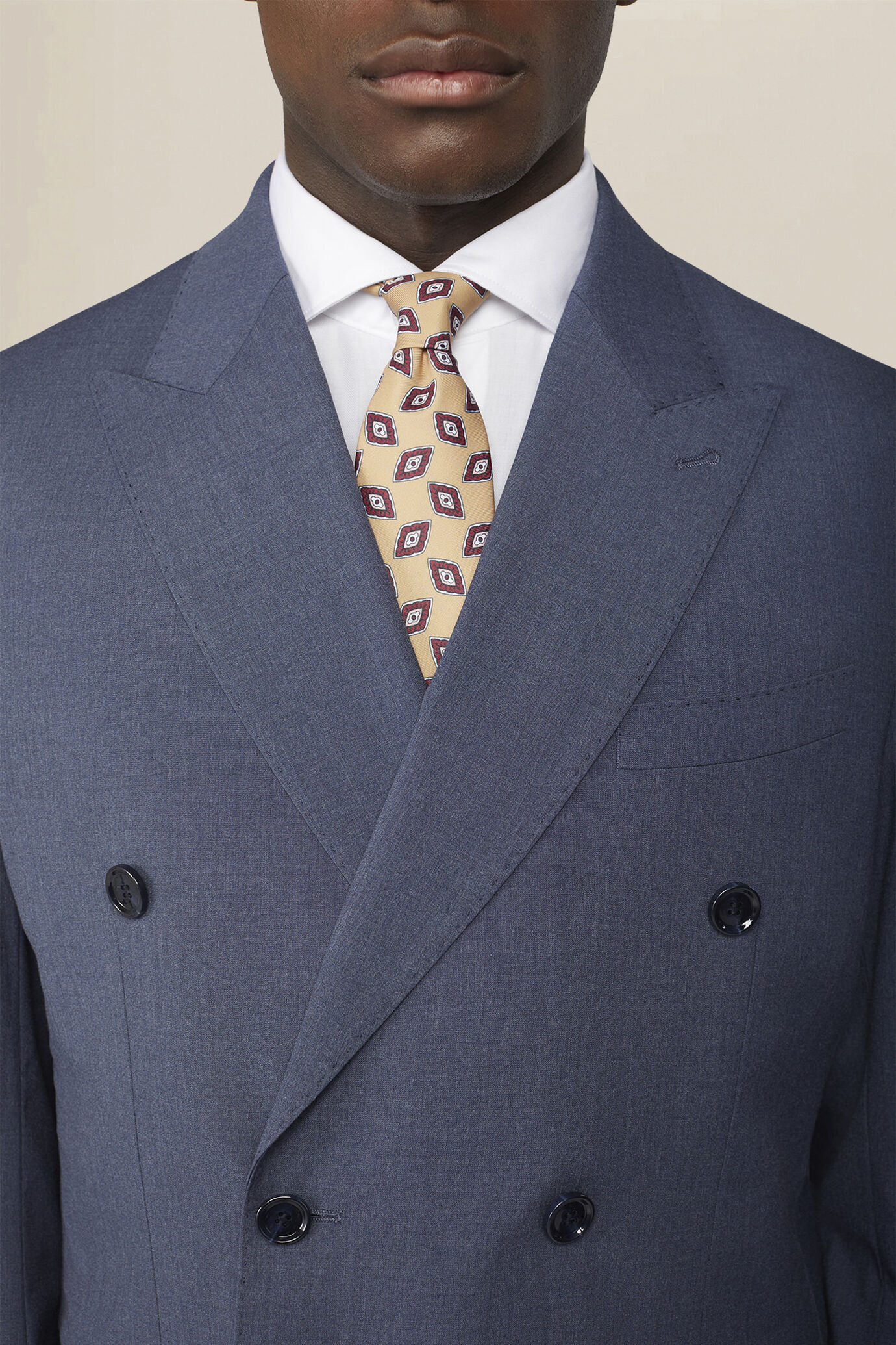 Cravate pour homme &agrave; micro-motif g&eacute;om&eacute;trique