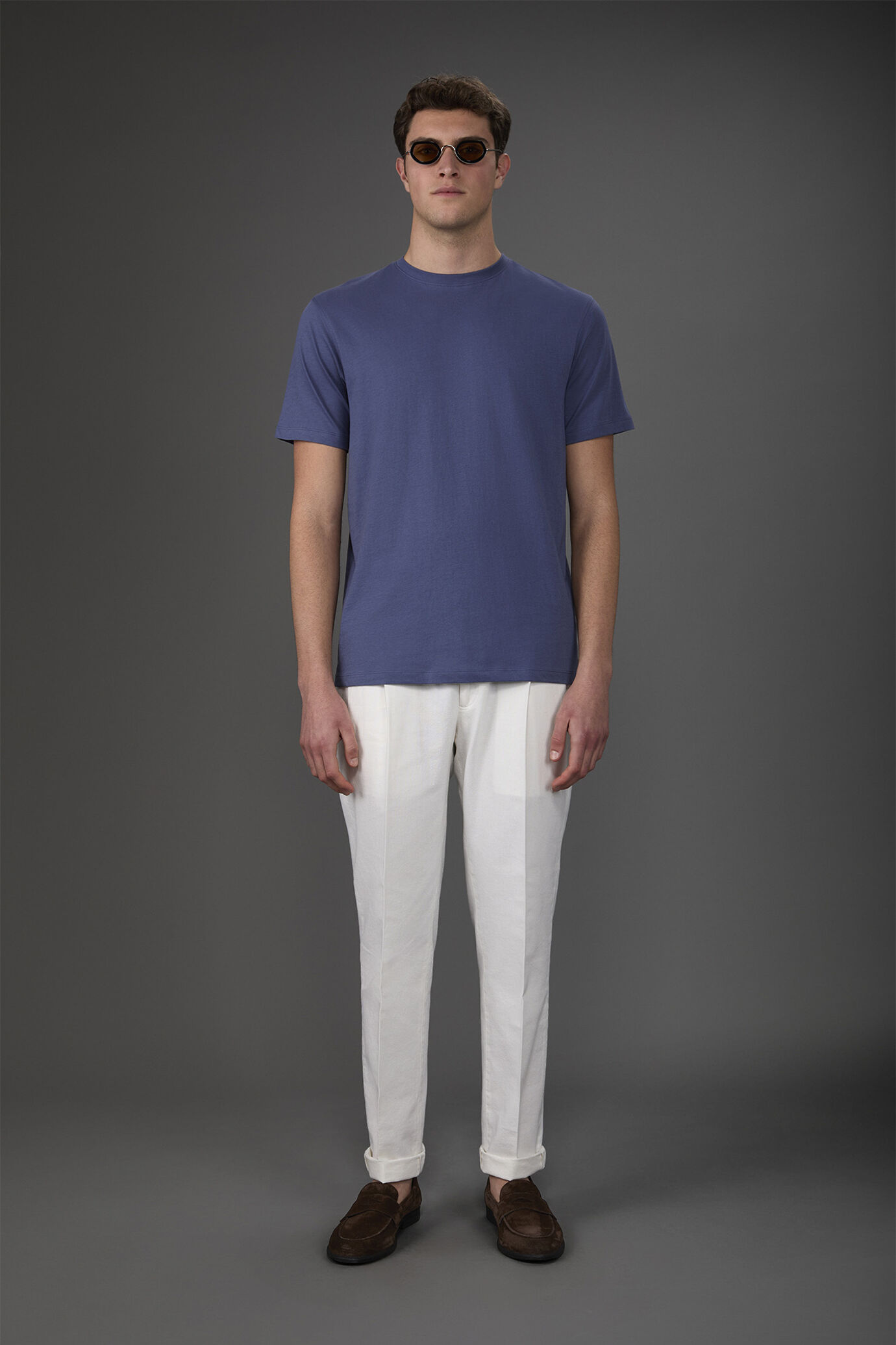 T-shirt homme, col rond et manches courtes, en coton biologique image number 1
