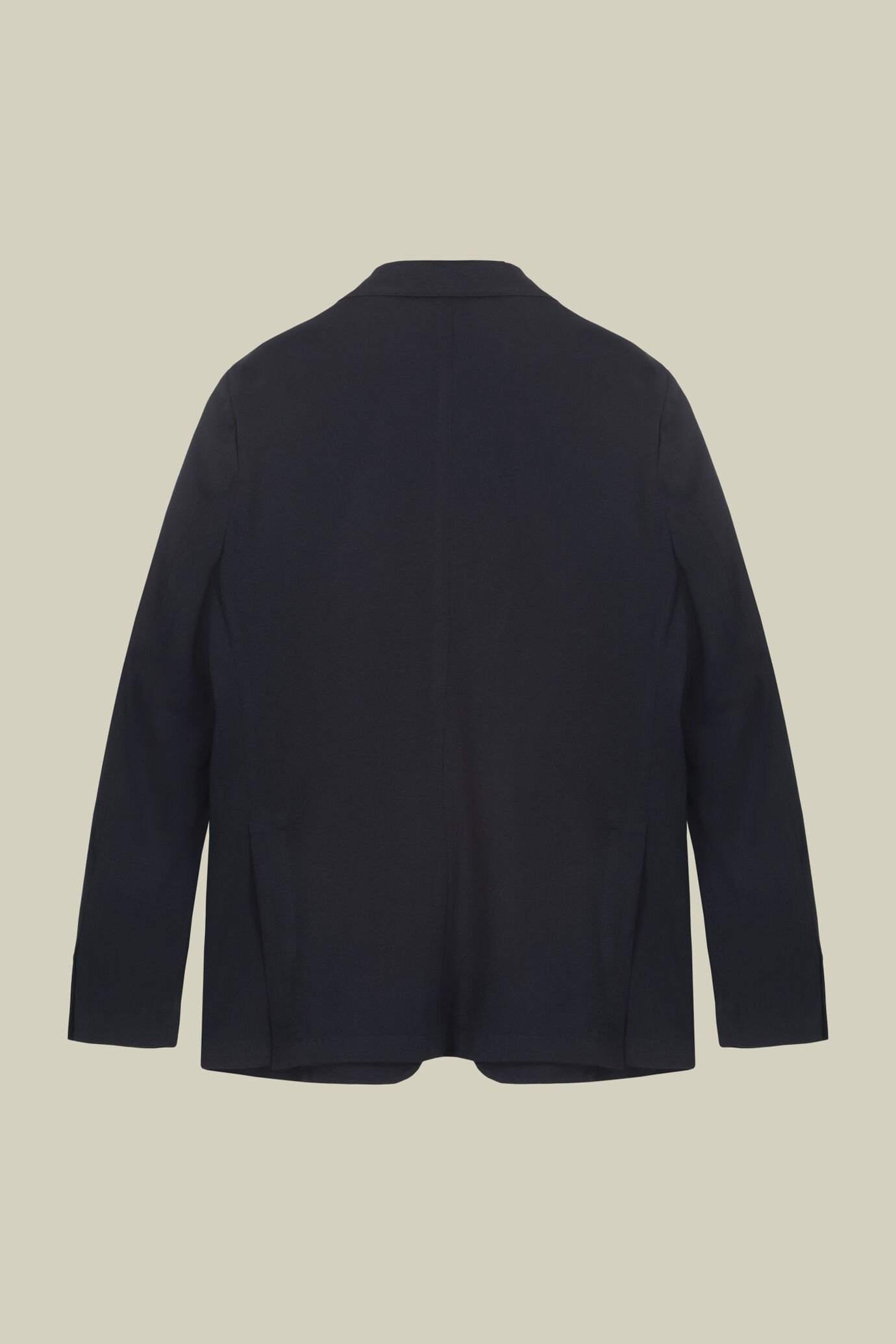Einreihiges, ungefüttertes Herrensakko aus Jerseystoff mit klassischem Revers und aufgesetzten Taschen image number 5