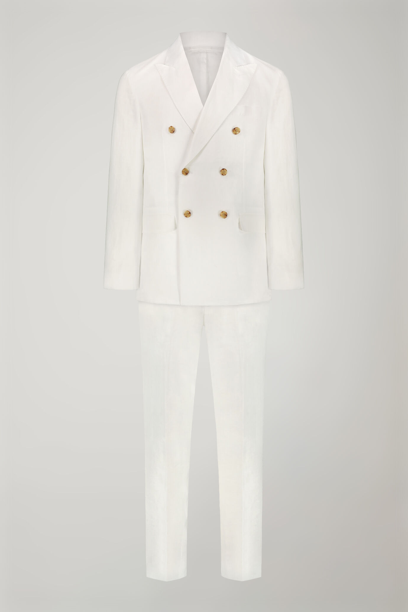 Costume homme à double boutonnage 100 % lin coupe régulière image number 8