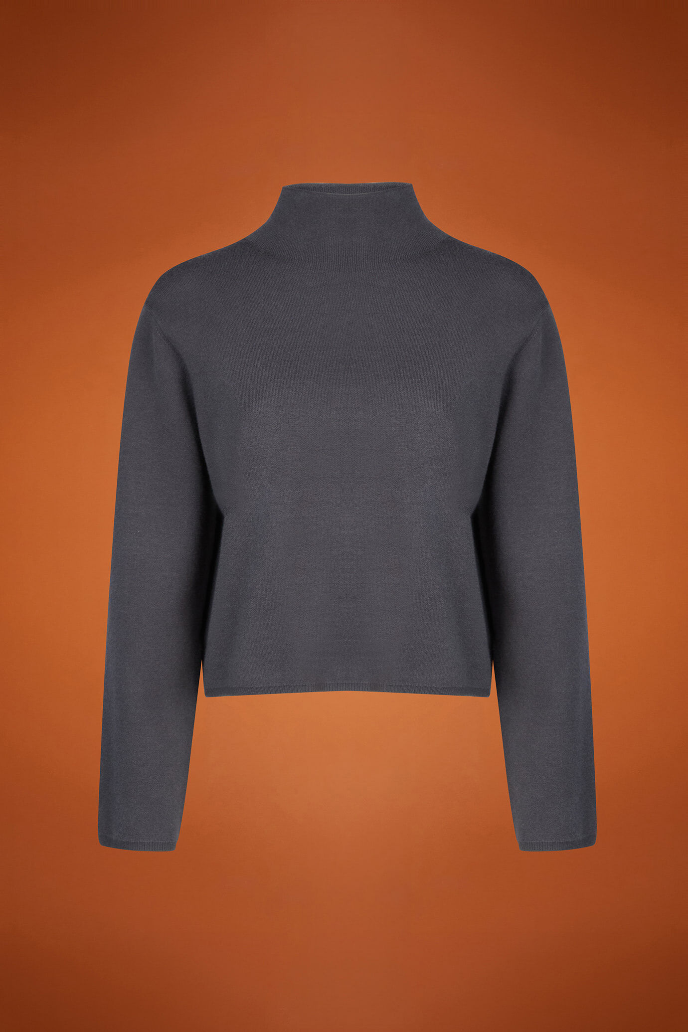 Maglia donna a manica lunga con collo a vulcano regular fit image number 4