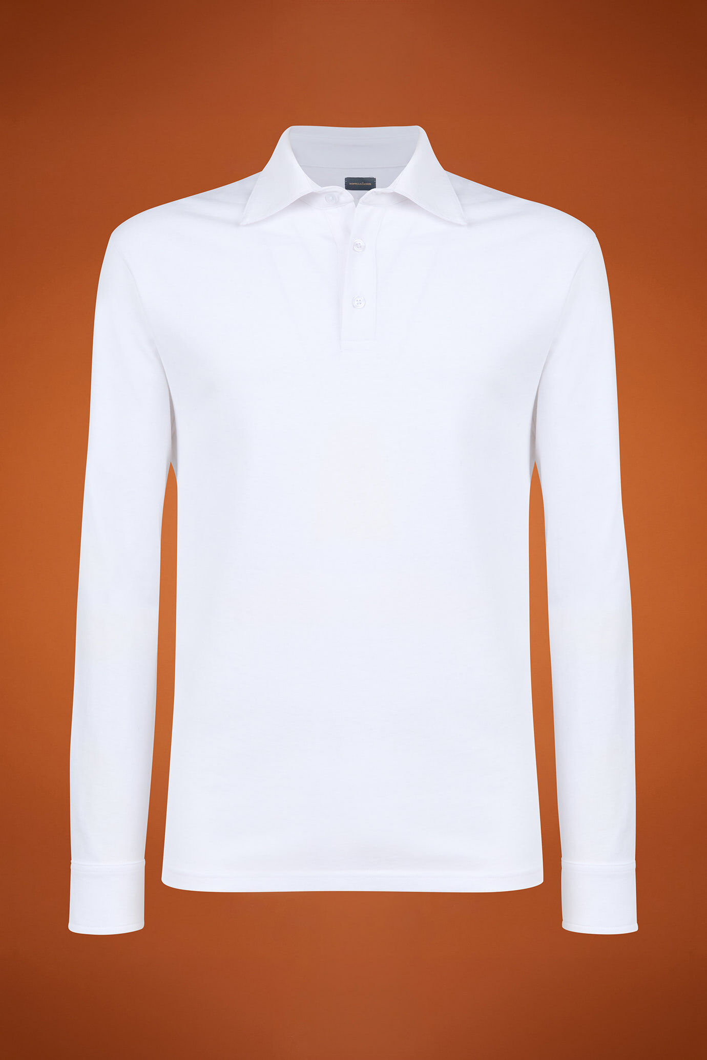 Langärmeliges Herren-Poloshirt mit klassischem Kragen aus 100 % Baumwolle in normaler Passform image number 4