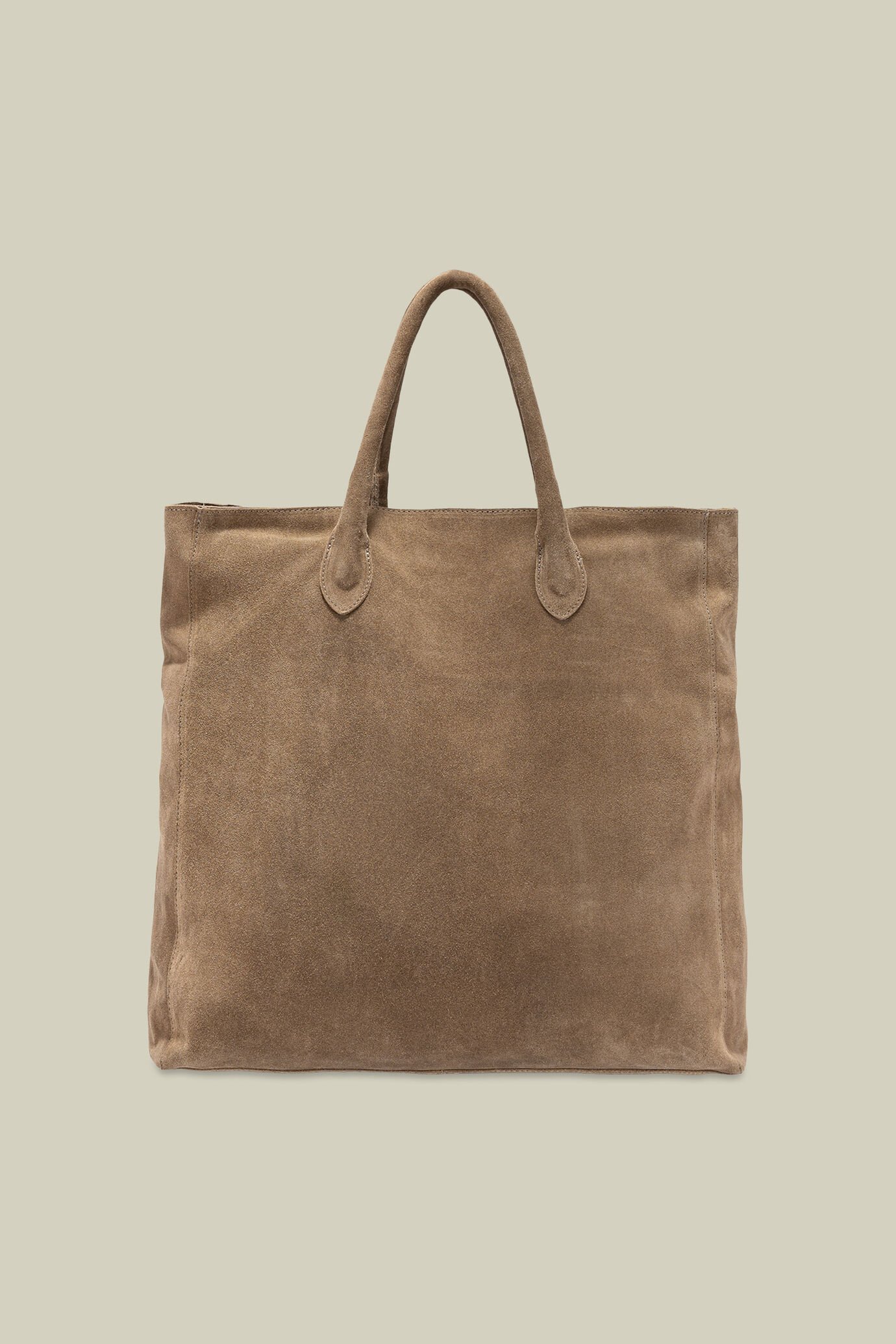 Borsa vera pelle effetto scamosciato