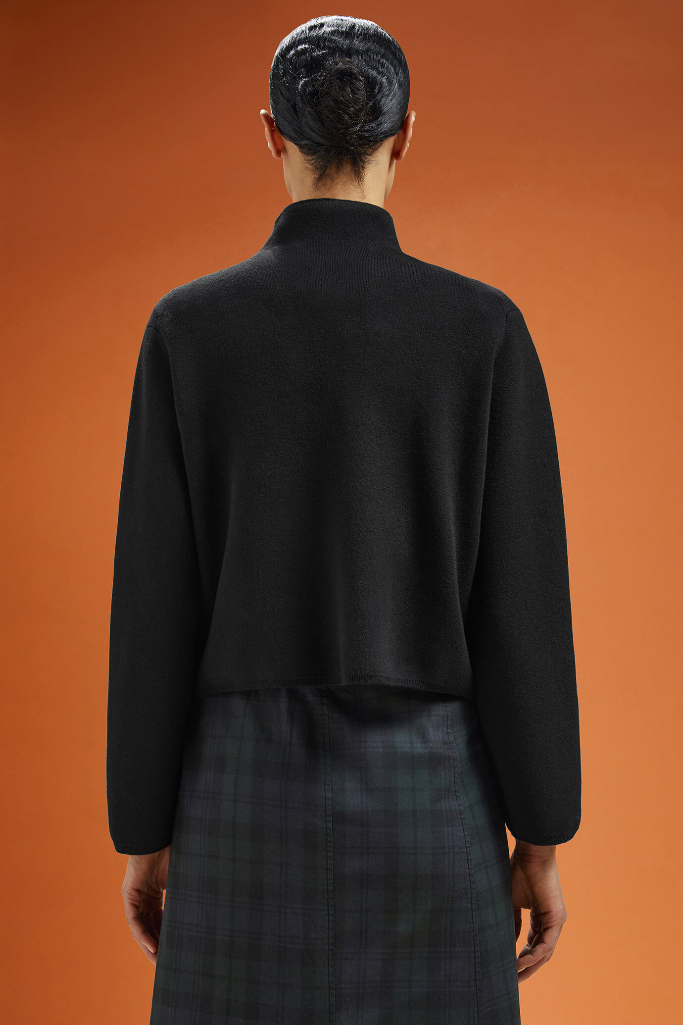 Women's long-sleeved mock polo neck jumper in a regular fit image number 1