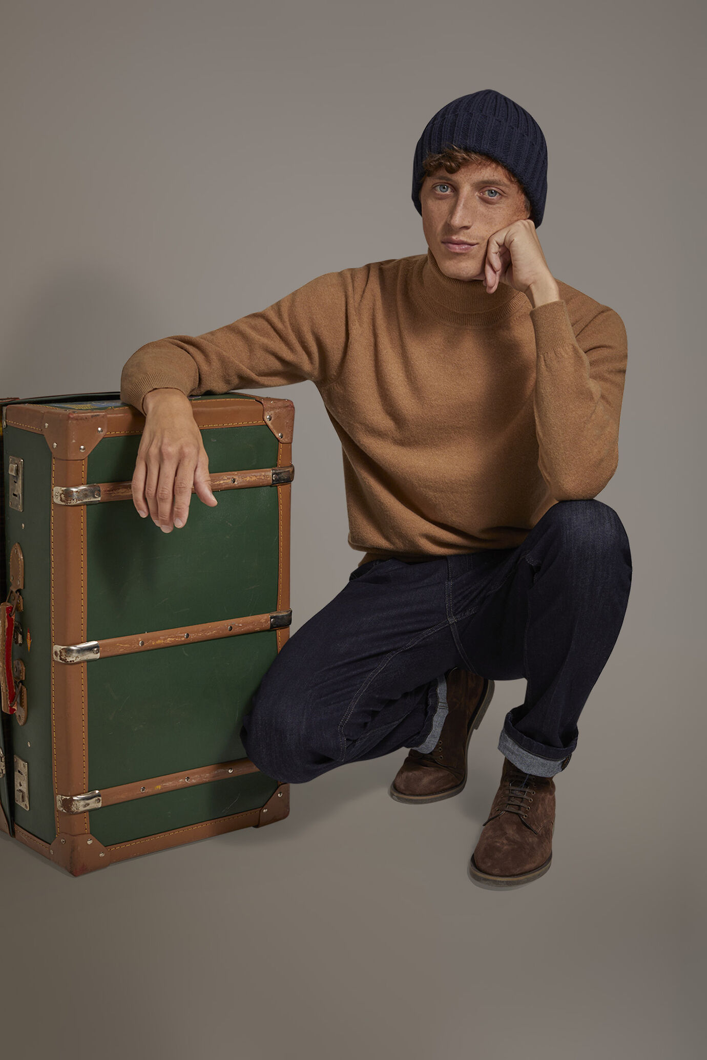 Turtleneck lambswool blend sweater image number 0