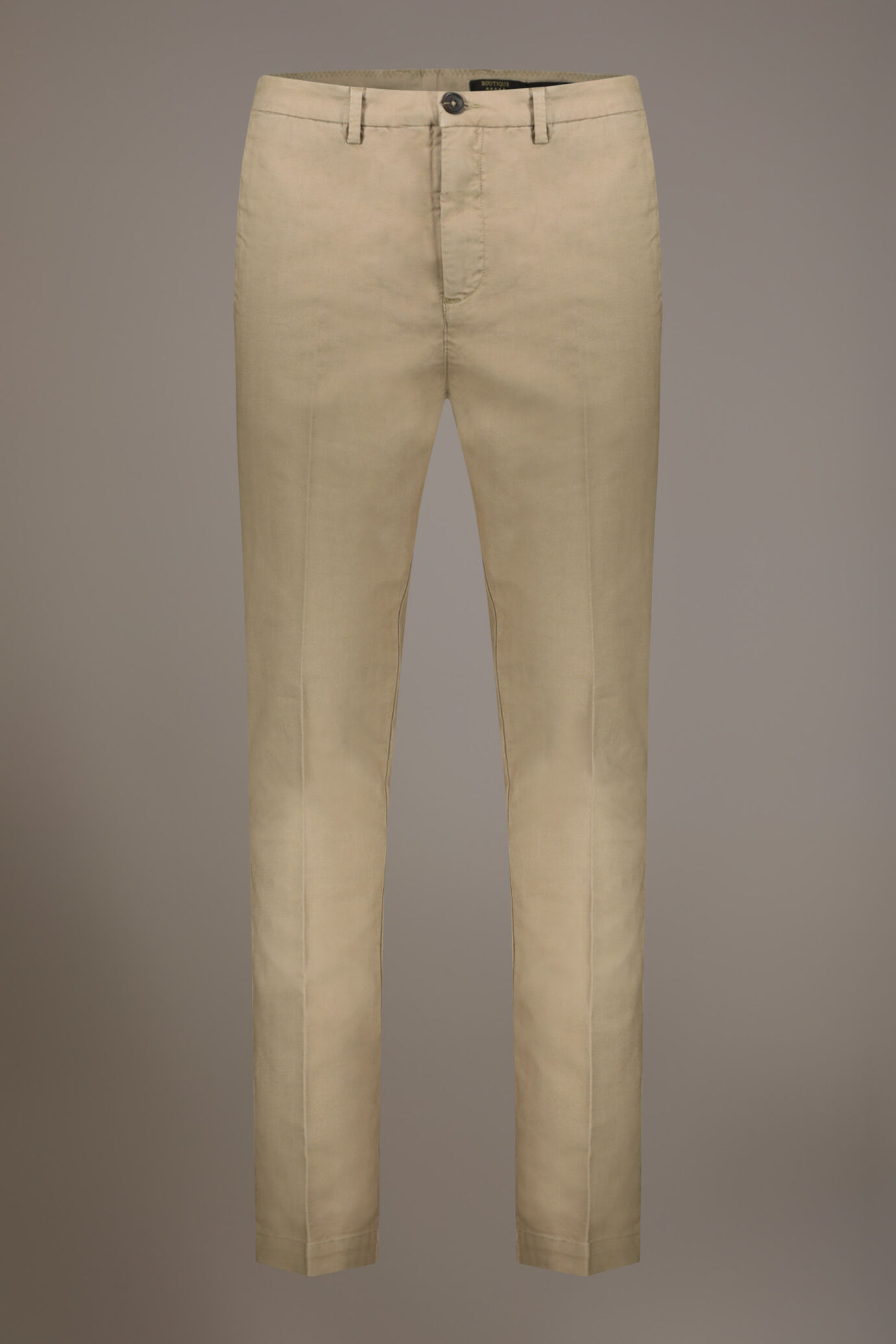 Pantalone chino regular fit costruzione a spina di pesce image number 3