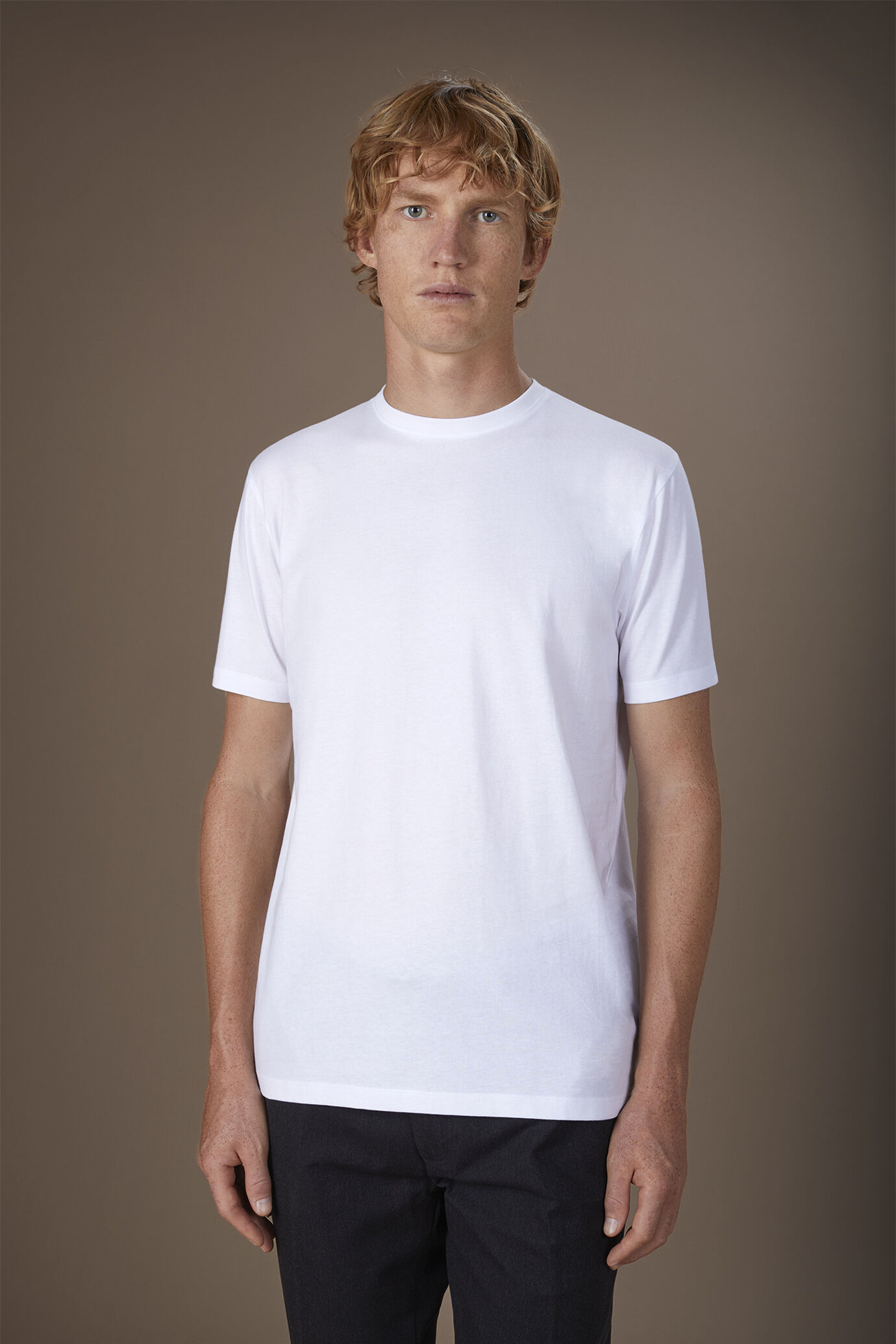 T-shirt uomo girocollo in 100% cotone regular fit