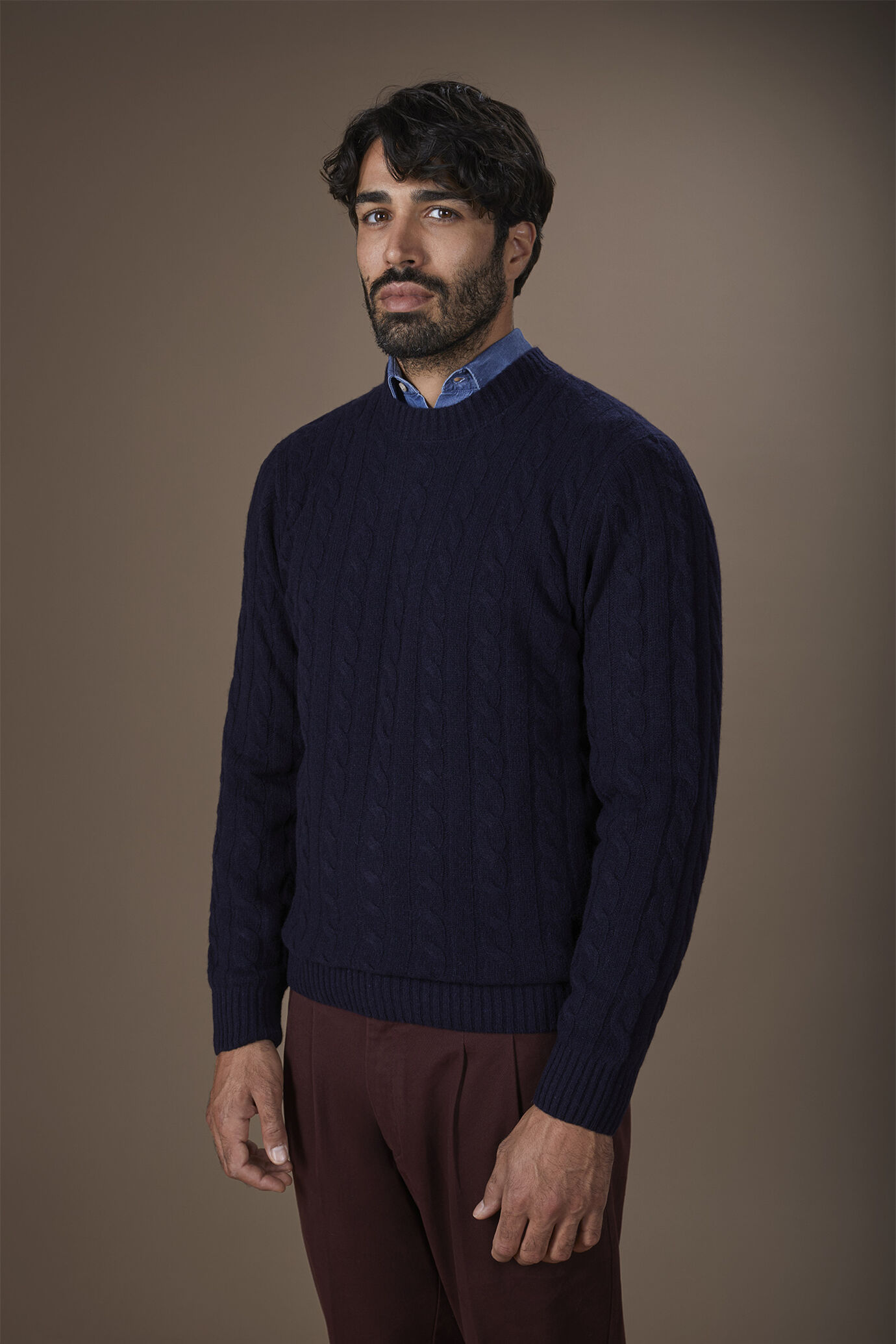 Maglia uomo girocollo lambswool regular fit