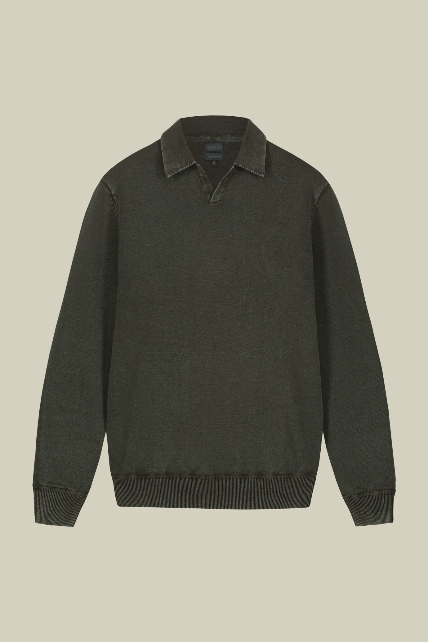 Herren-Polohemd mit langen Ärmeln aus 100 % Baumwolle image number 4