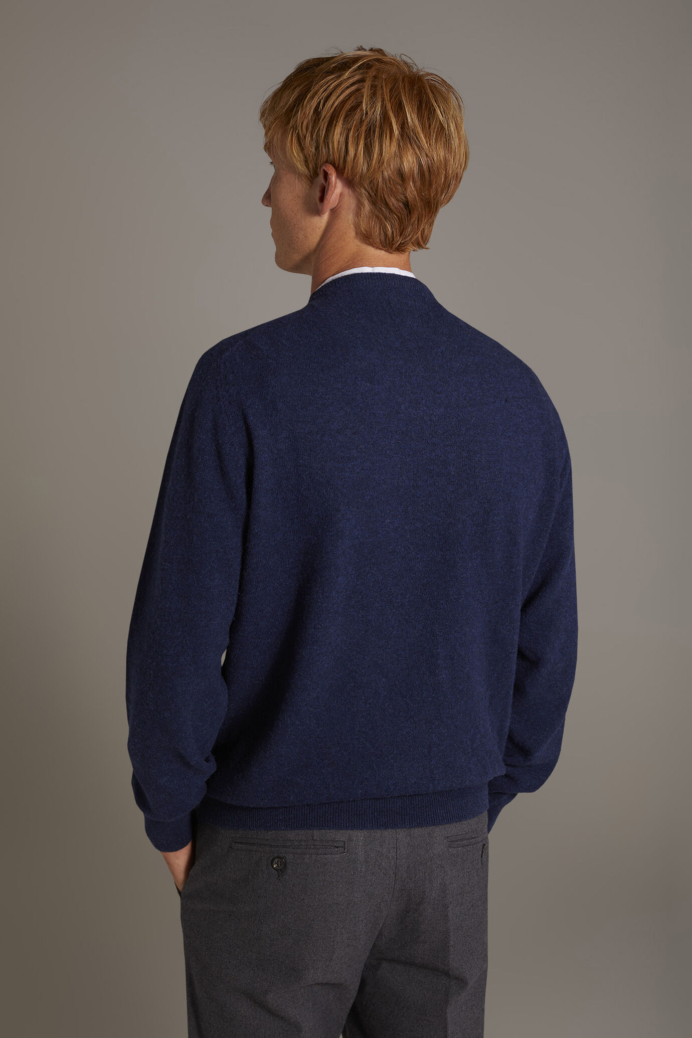 Maglia girocollo in misto lana lambswool image number 3
