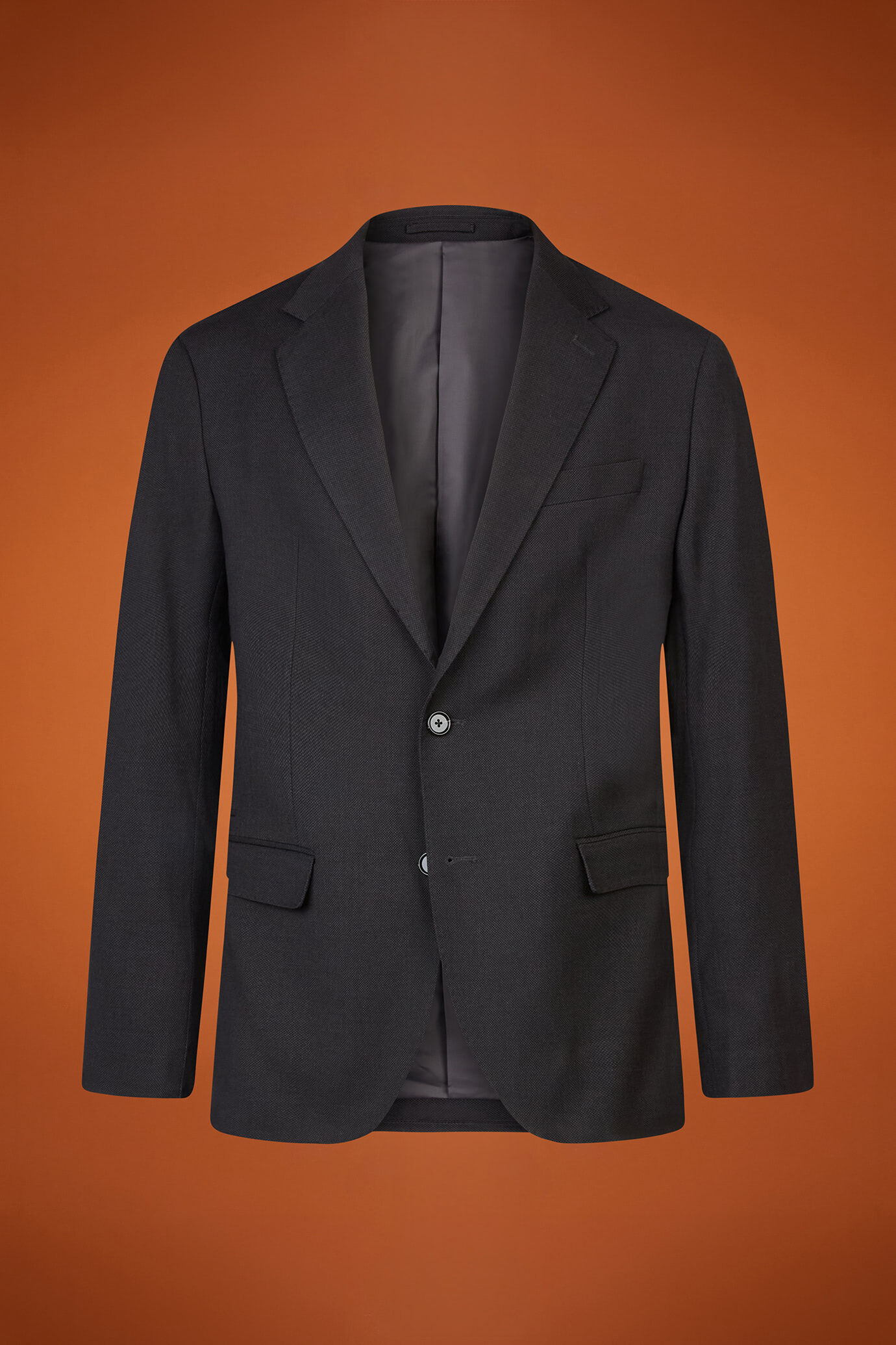 Costume homme à simple boutonnage avec motif œil-de-perdrix, coupe classique image number 4