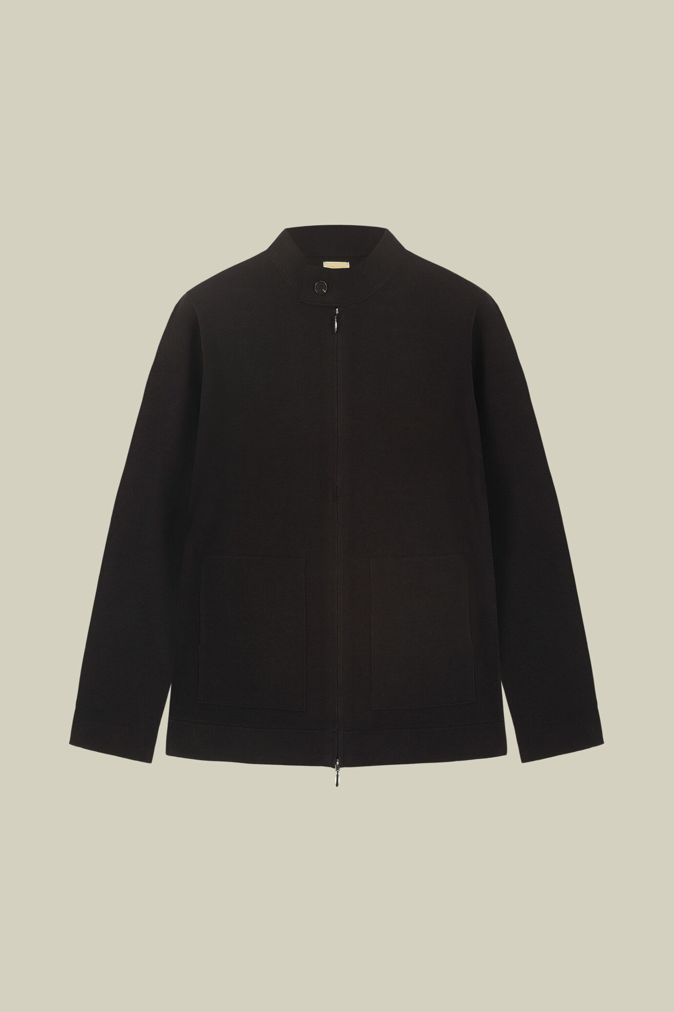 Herren-Strickjacke mit Rei&szlig;verschluss ungef&uuml;ttert aus 100% Baumwolle Regular Fit