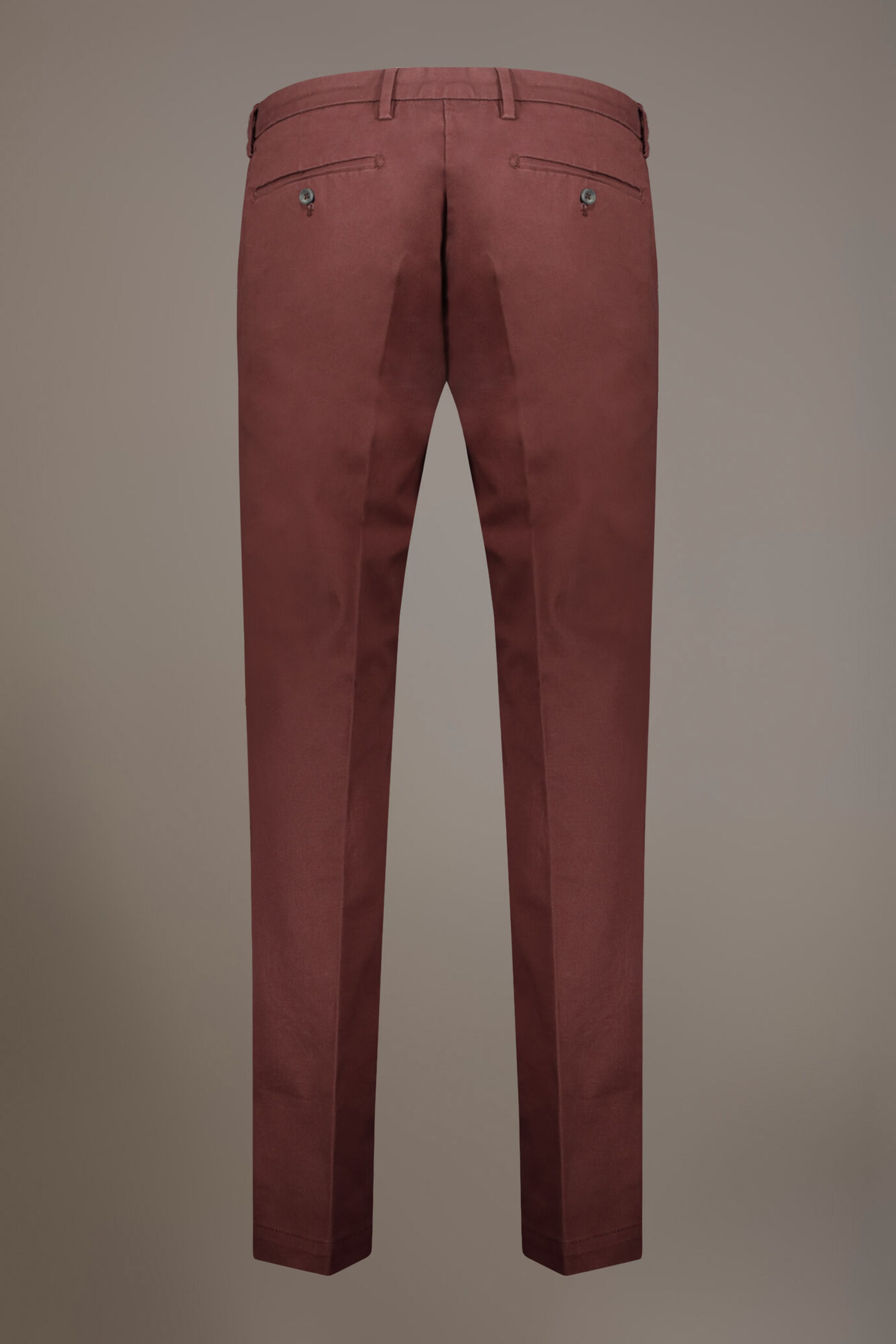 Men's classic regular fit chino pants stretch twill fabric image number 6