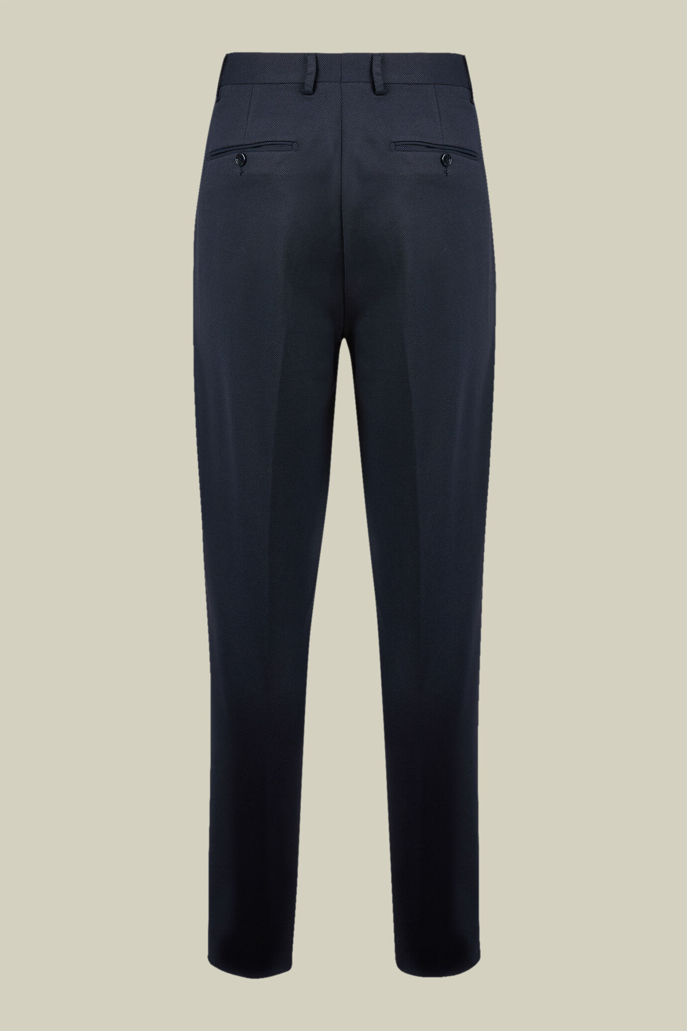 Abito uomo monopetto con tessuto jersey e disegno occhio di pernice regular fit image number 3