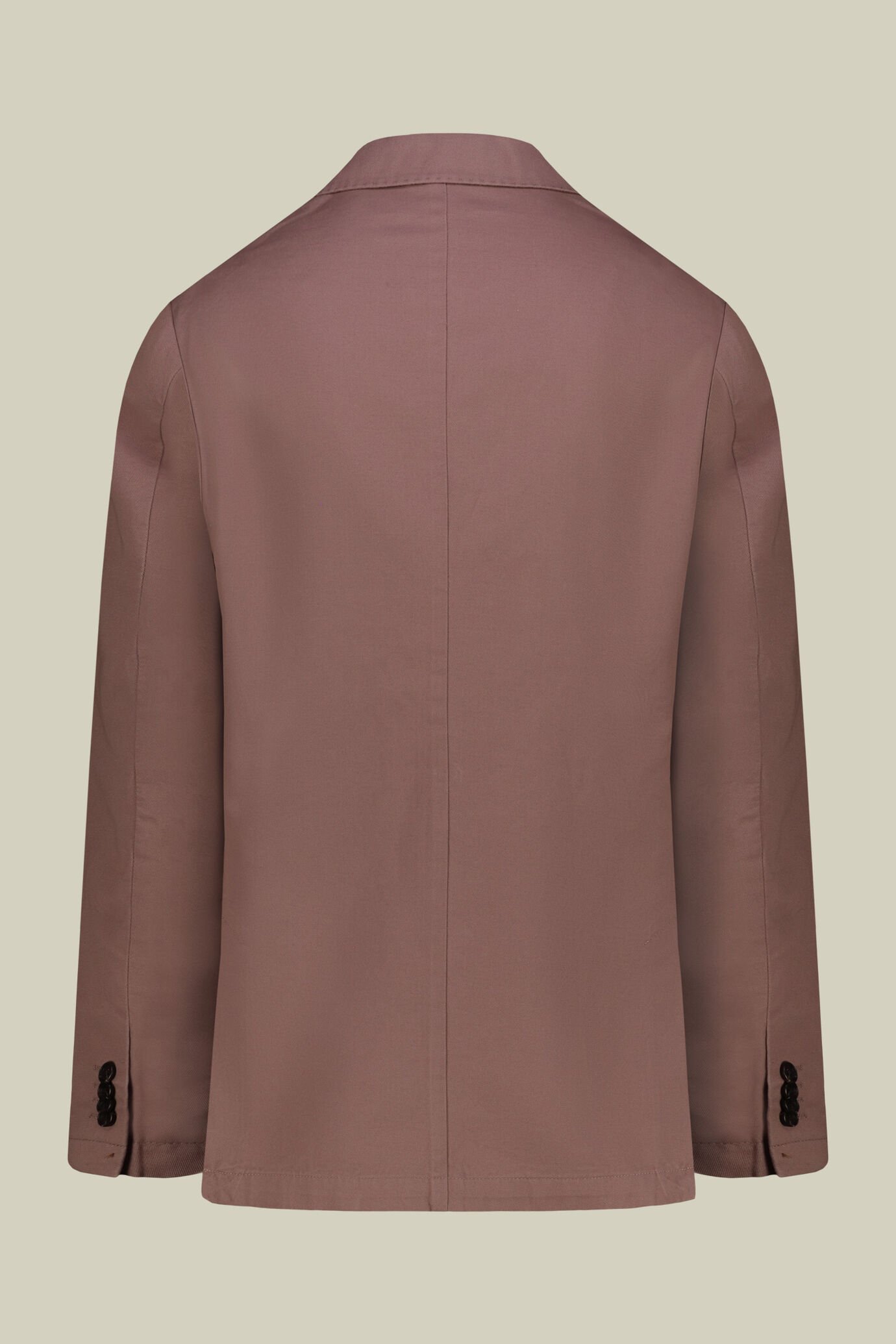 Giacca uomo doppiopetto sfoderata in tessuto twill regular fit image number 5