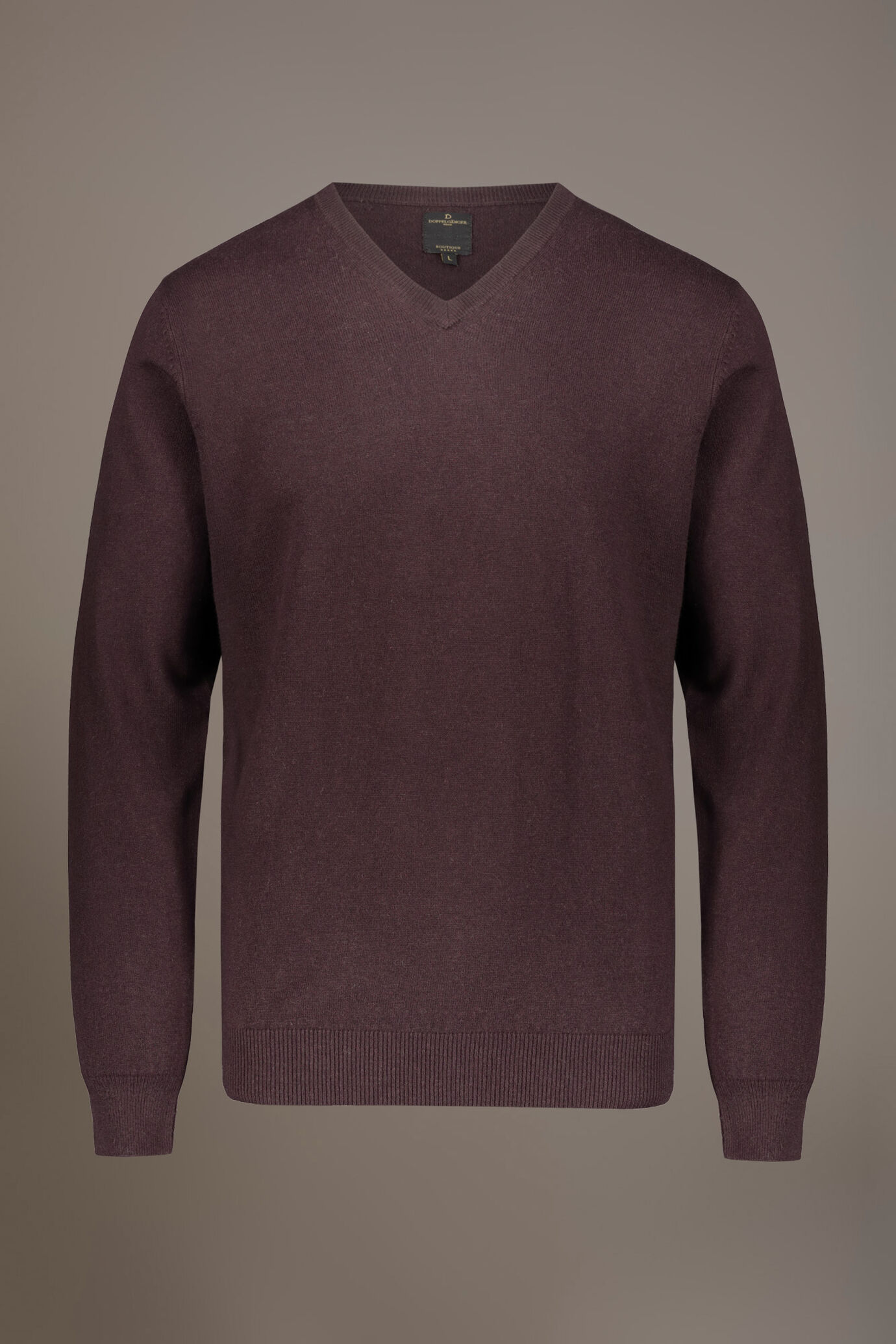 Wool blend V-neck sweater image number 4
