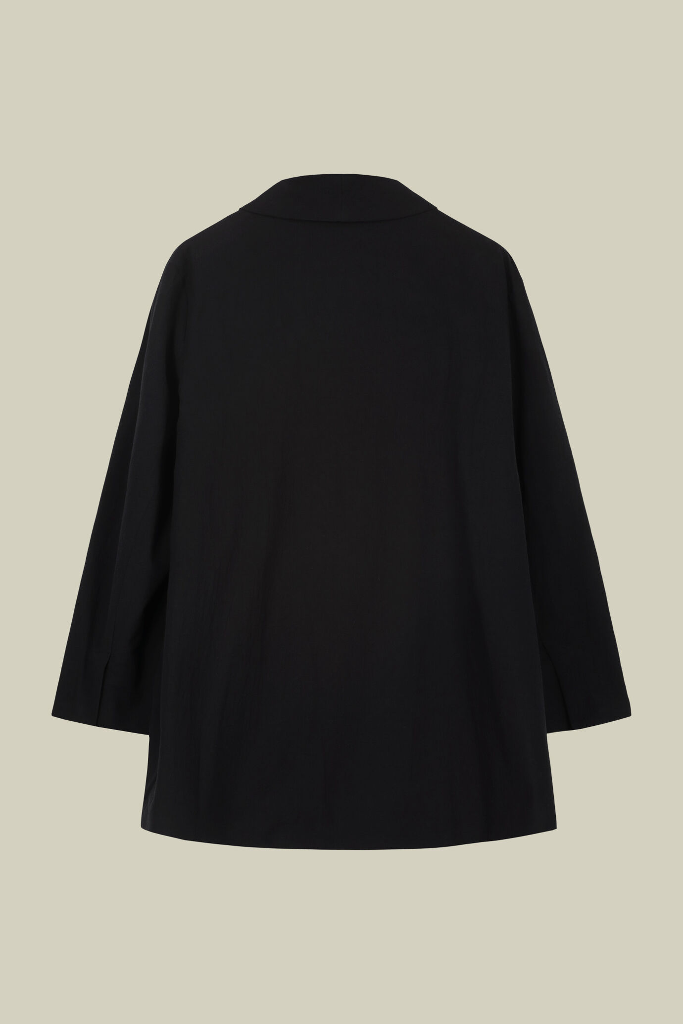 Einreihiger Damenblazer aus Baumwolle mit Knittereffekt und Makramee-Knöpfen image number 6
