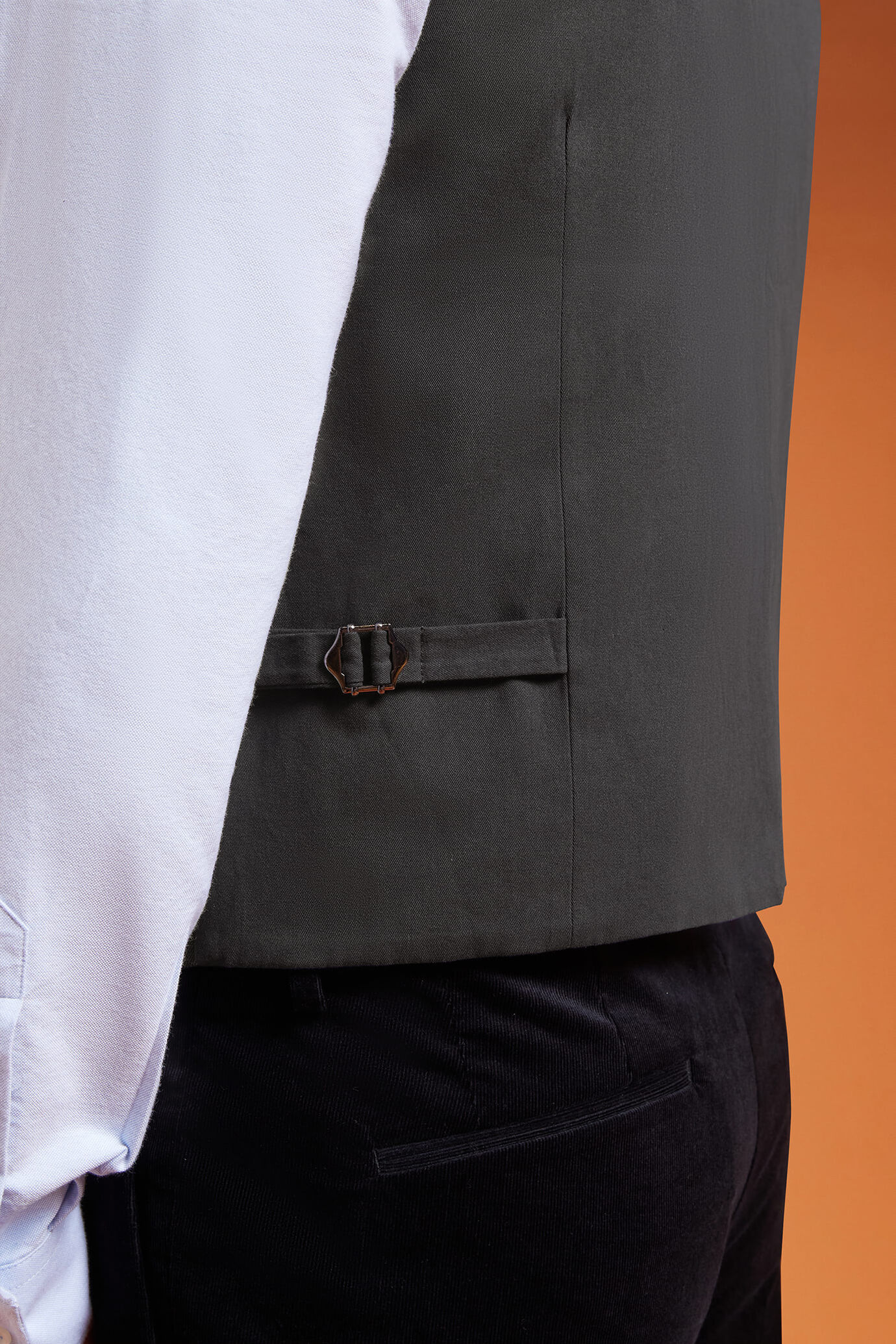 Gilet uomo classico in grisaglia regular fit image number 2