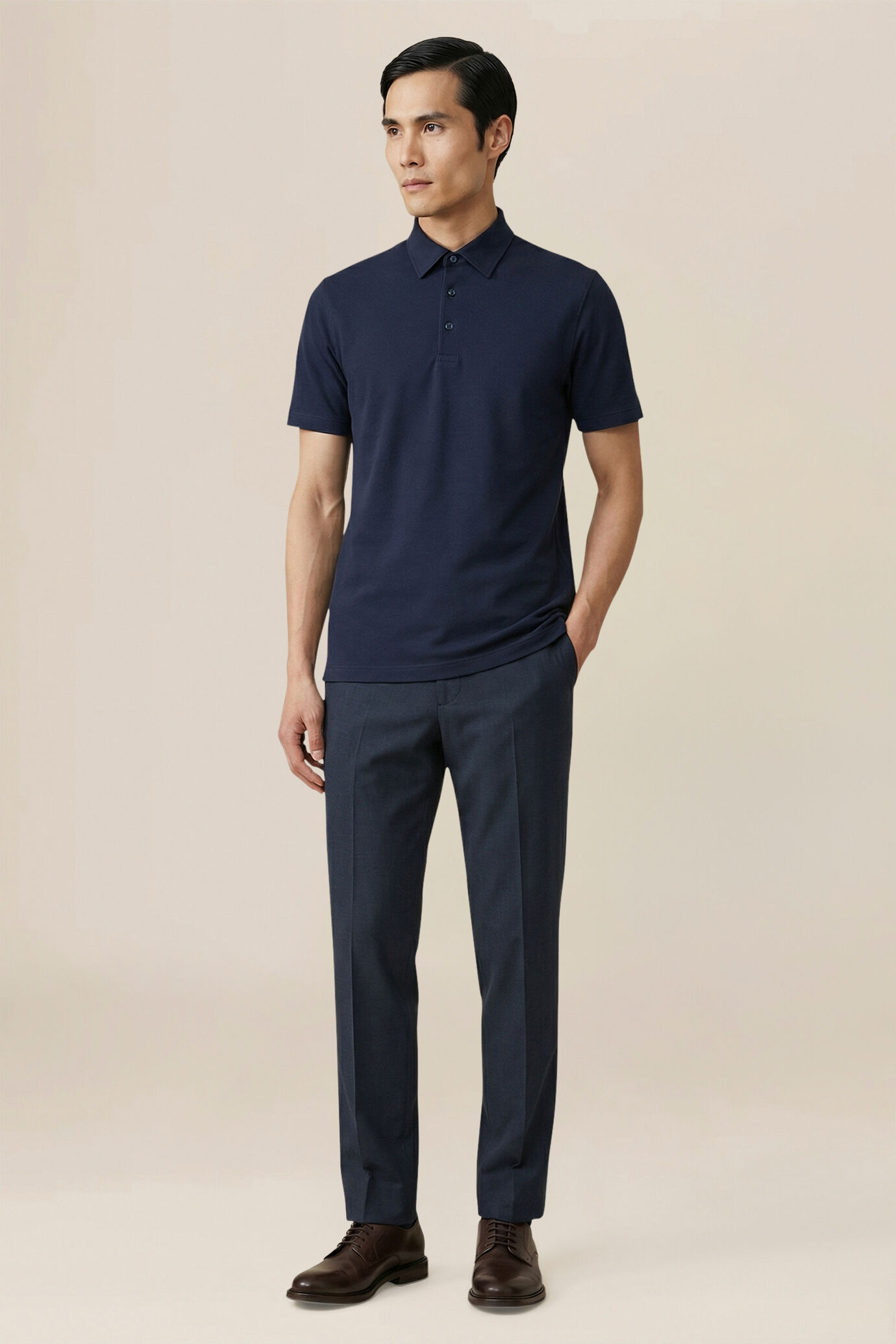 Herrenhose aus Leinen-Baumwoll-Mischgewebe image number 0