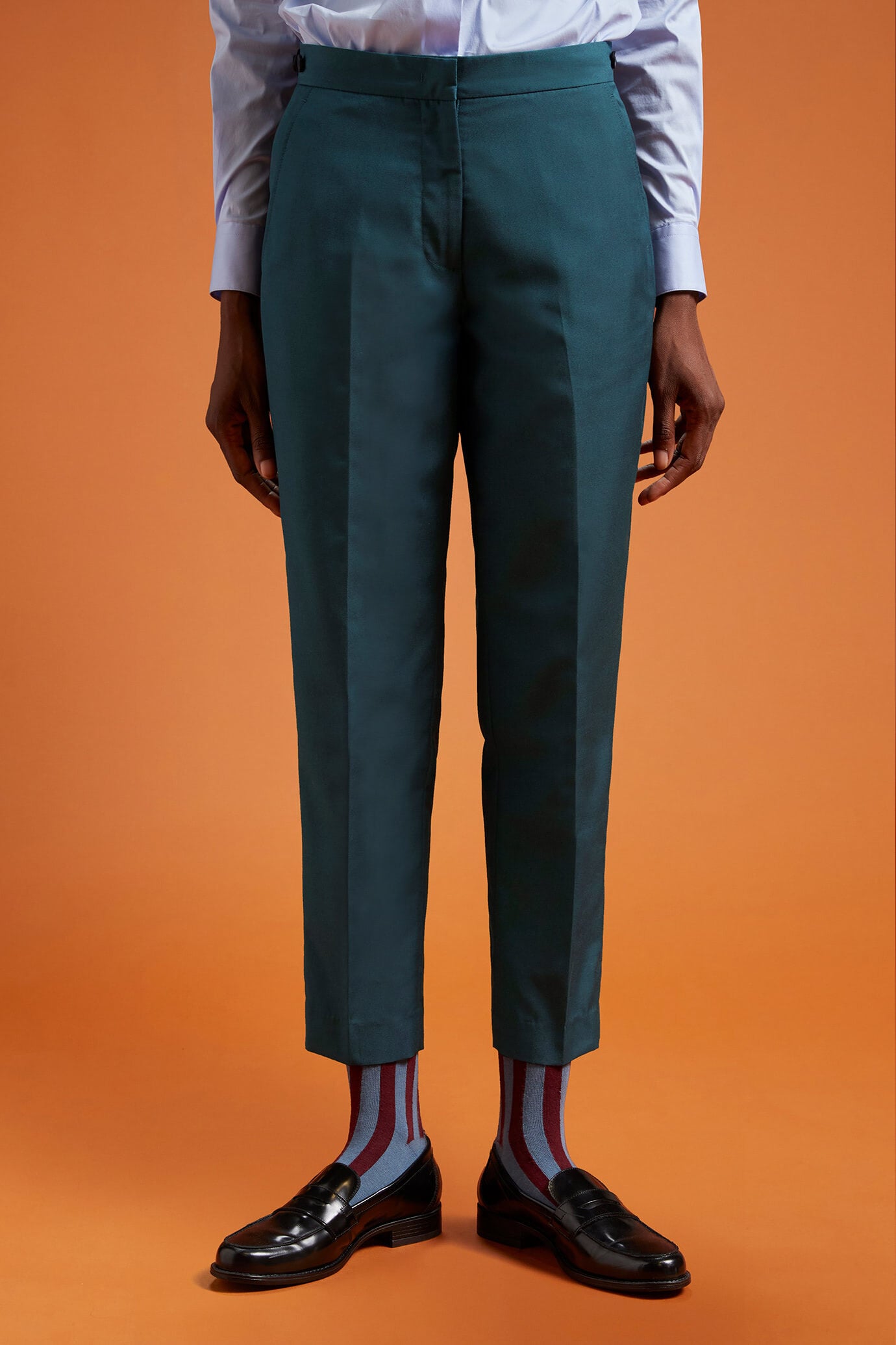 Pantalone chino classico donna regular fit image number 1