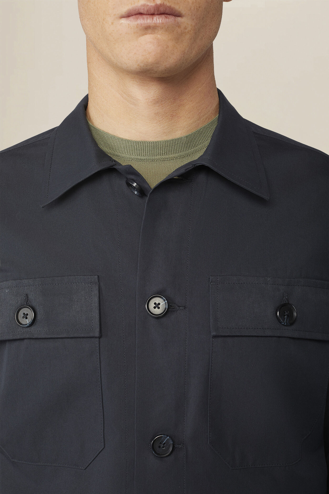 Giacca camicia uomo sfoderata regular fit image number 2