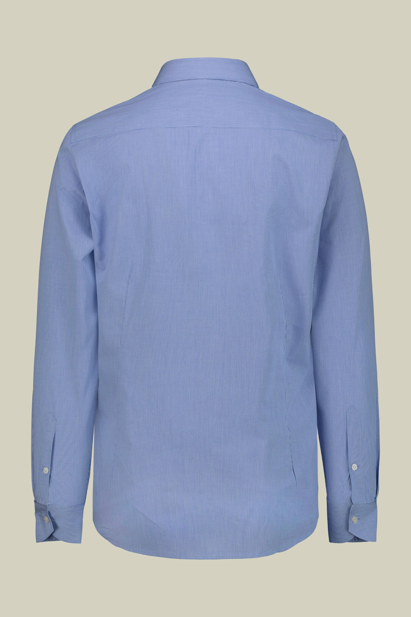 Chemise pour homme avec col français en 100 % coton et motif micro vichy image number 5