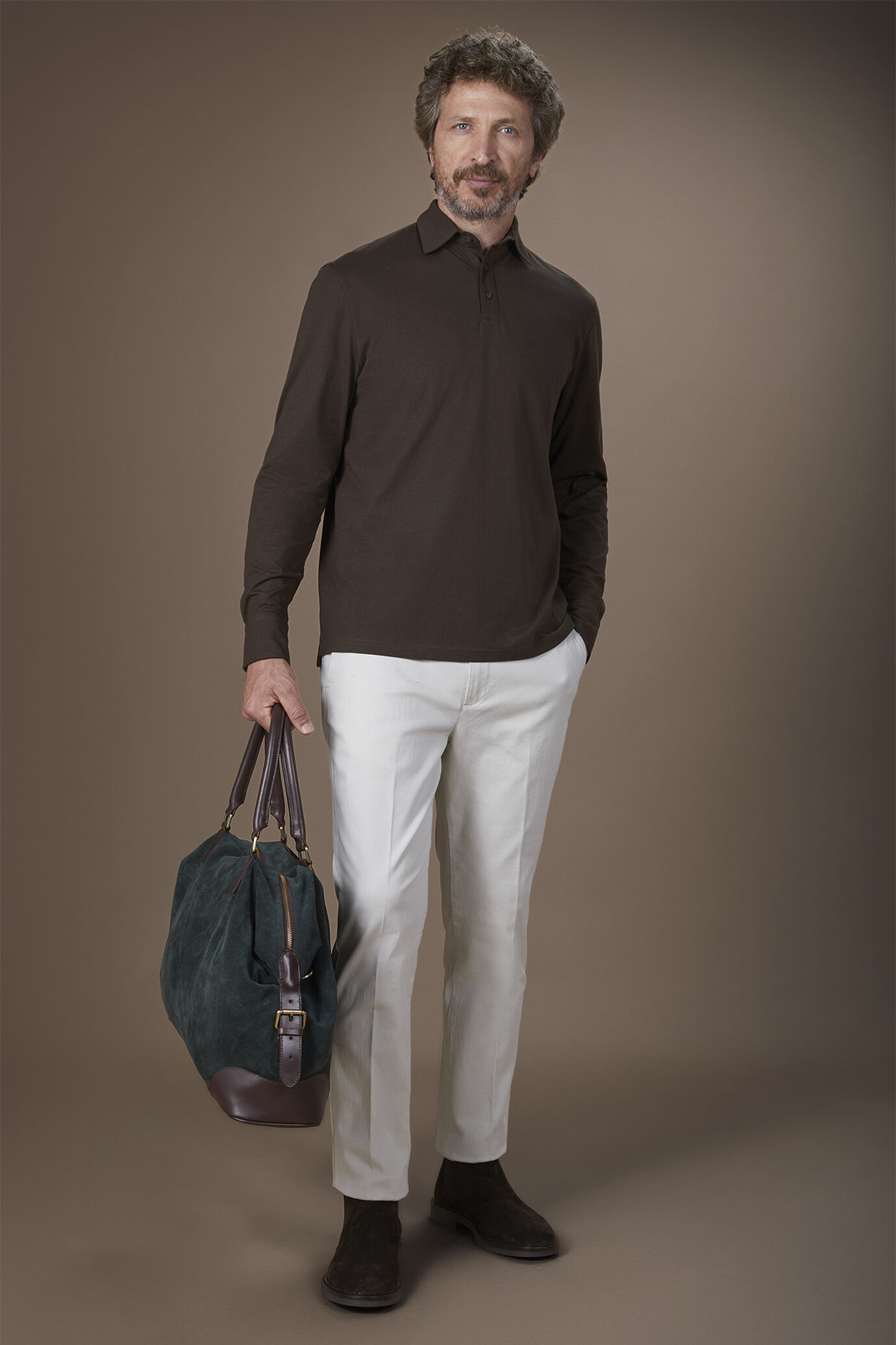 Polo uomo in 100% cotone regular fit image number 1