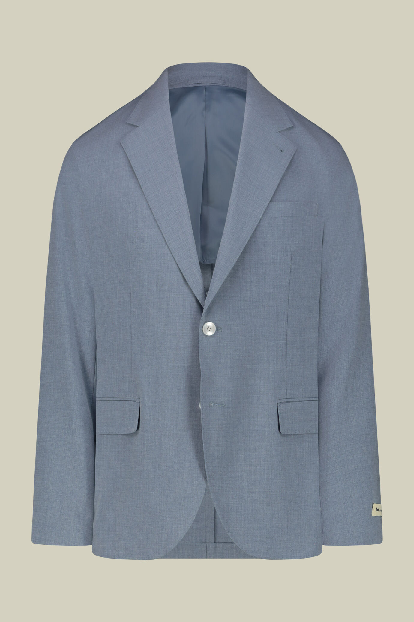 Single-breasted men's suit with single-pleat trousers in two-way stretch fabric image number 4