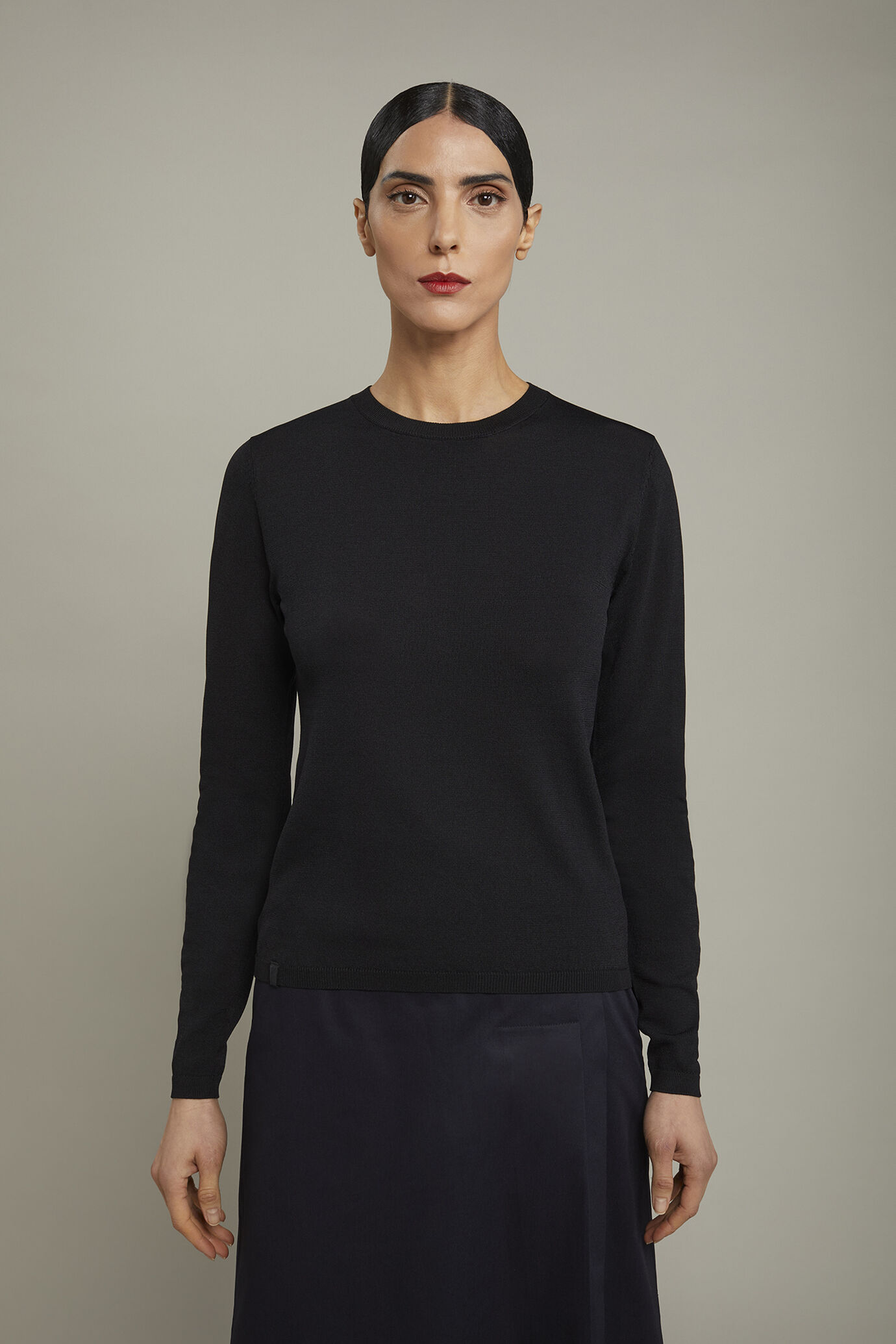 Pullover mit Rundhalsausschnitt für Damen in normaler Passform image number 2
