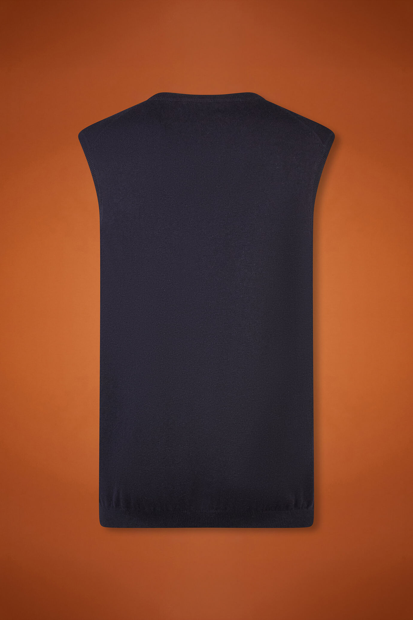 Gilet uomo girocollo lana e cotone regular fit image number 5