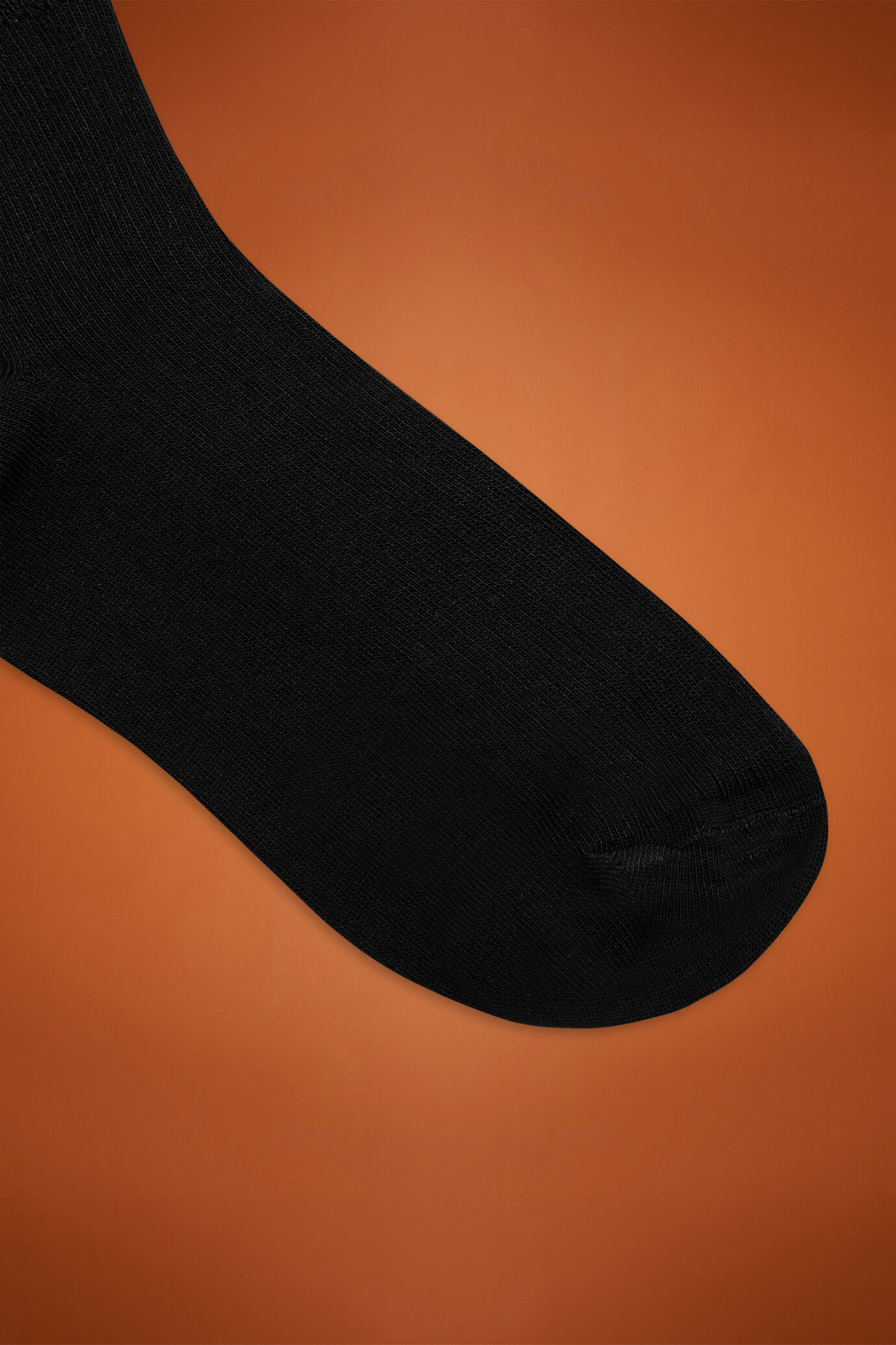 Women’s socks made in Italy in cotton blend solid color ribbed image number 1