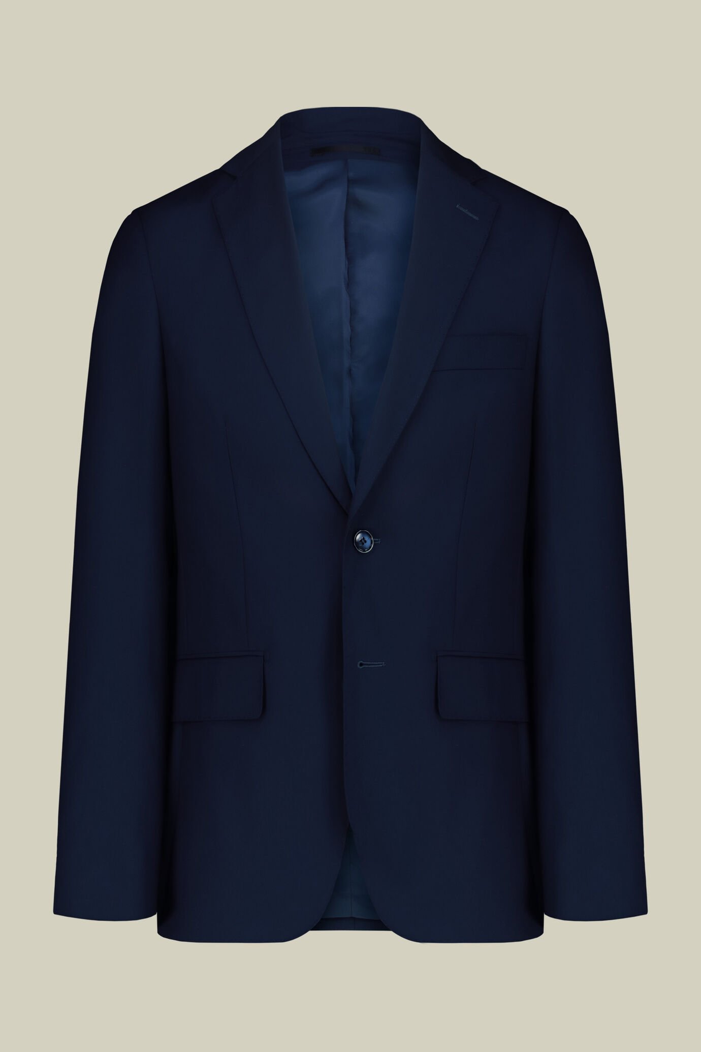 Men's single-breasted suit in twill, regular fit image number 0