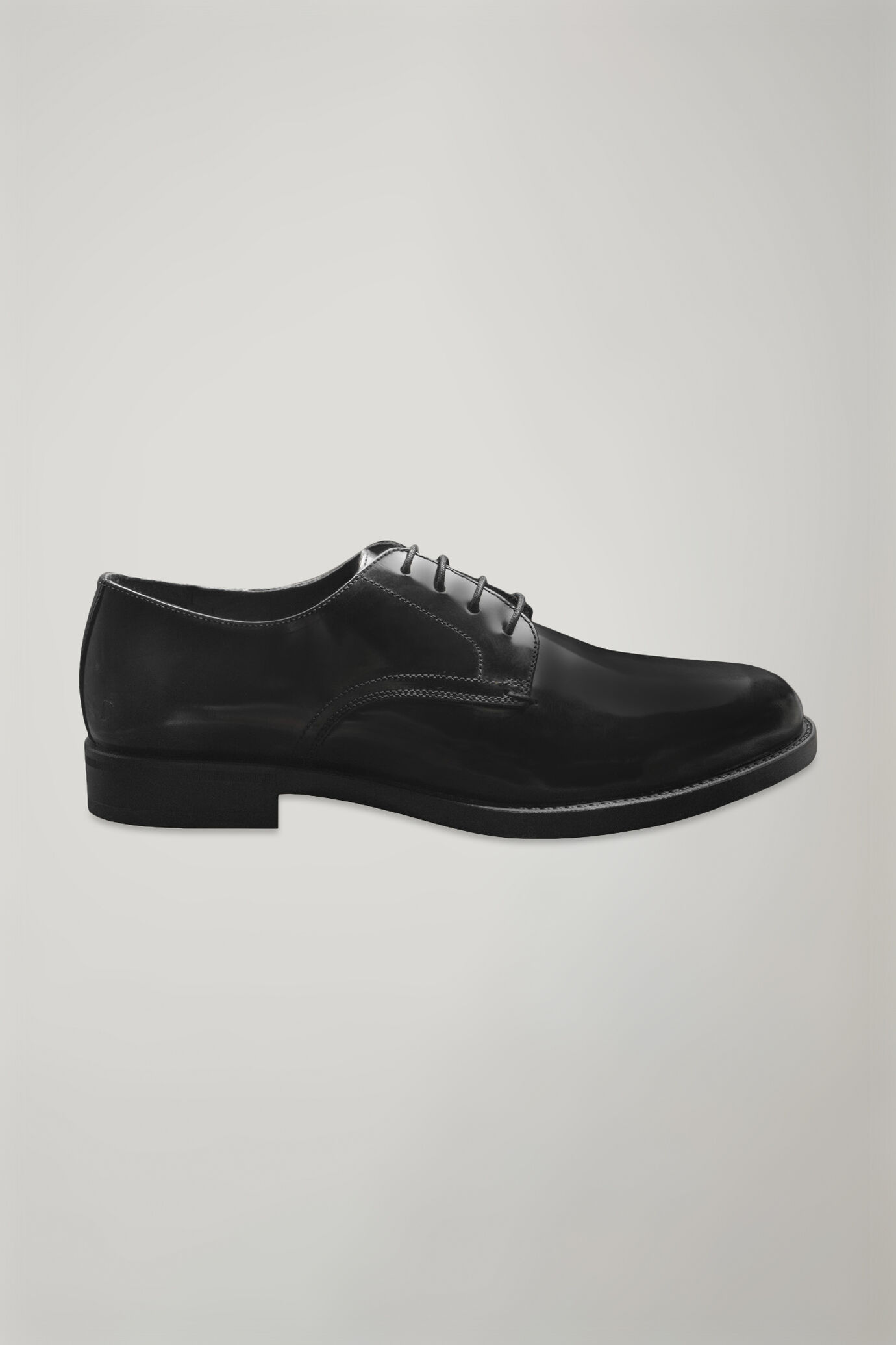 Men's 100% leather derby shoe with rubber bottom image number 1