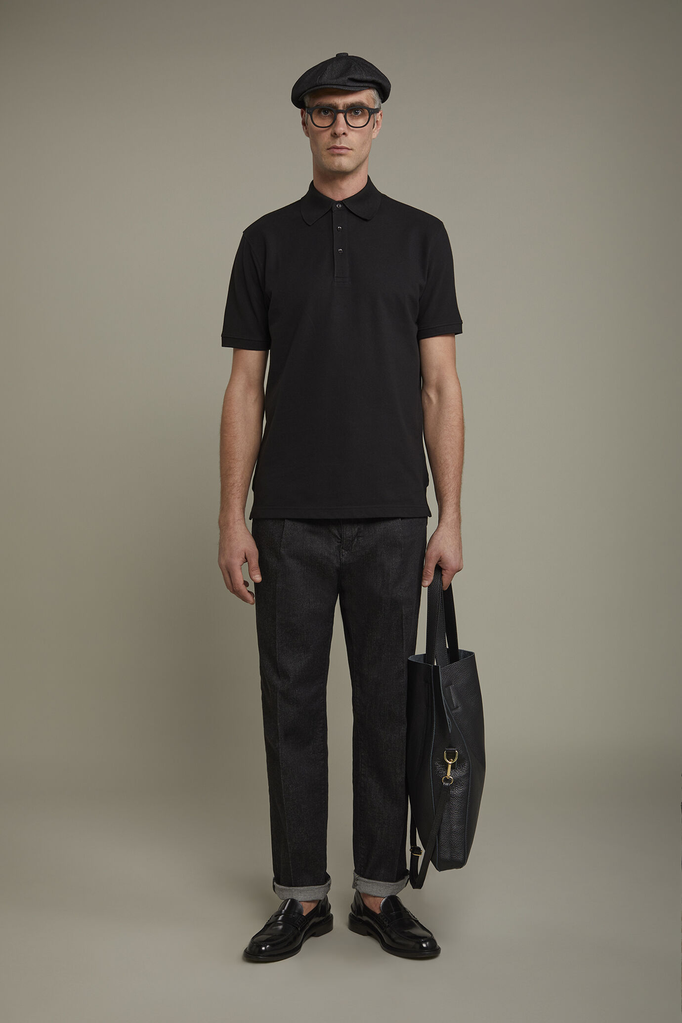 Polo homme à manches courtes en 100 % coton piqué, coupe régulière image number 0