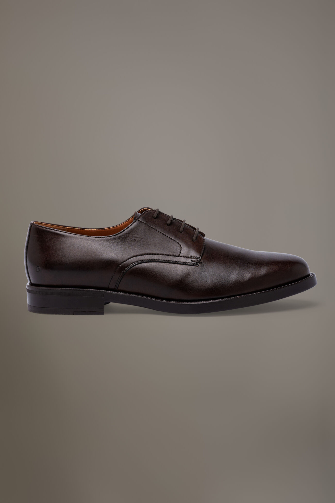 Scarpa Derby 100% pelle con fondo in gomma image number 1