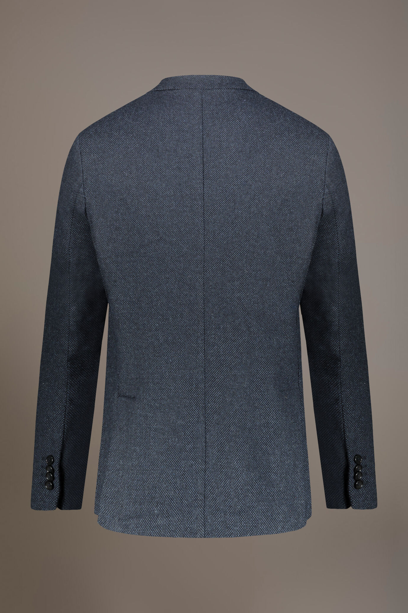 Single-breasted jacket with flap pockets in wool blend made in Italy image number 6