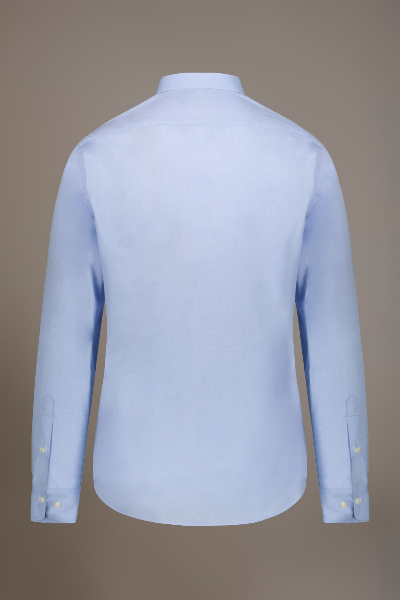 Camicia classica collo francese classic fit tessuto microcheck image number 4