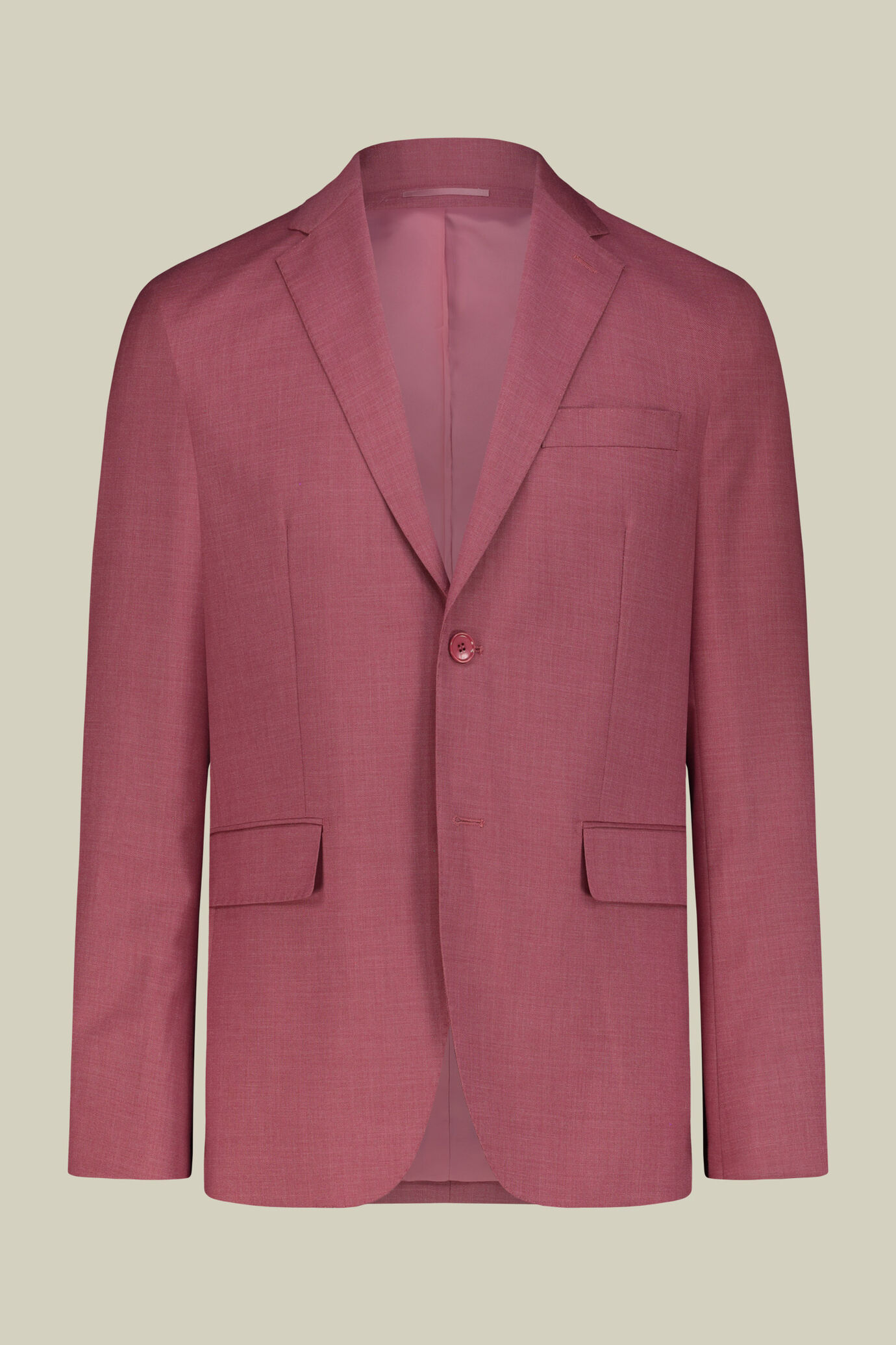 Abito uomo monopetto tessuto a grisaglia regular fit image number 0