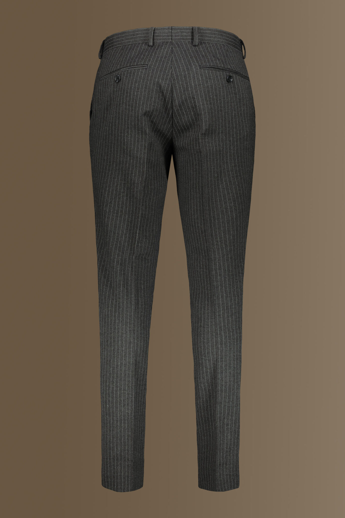 Single-breasted pinstripe jersey fabric suit image number 8