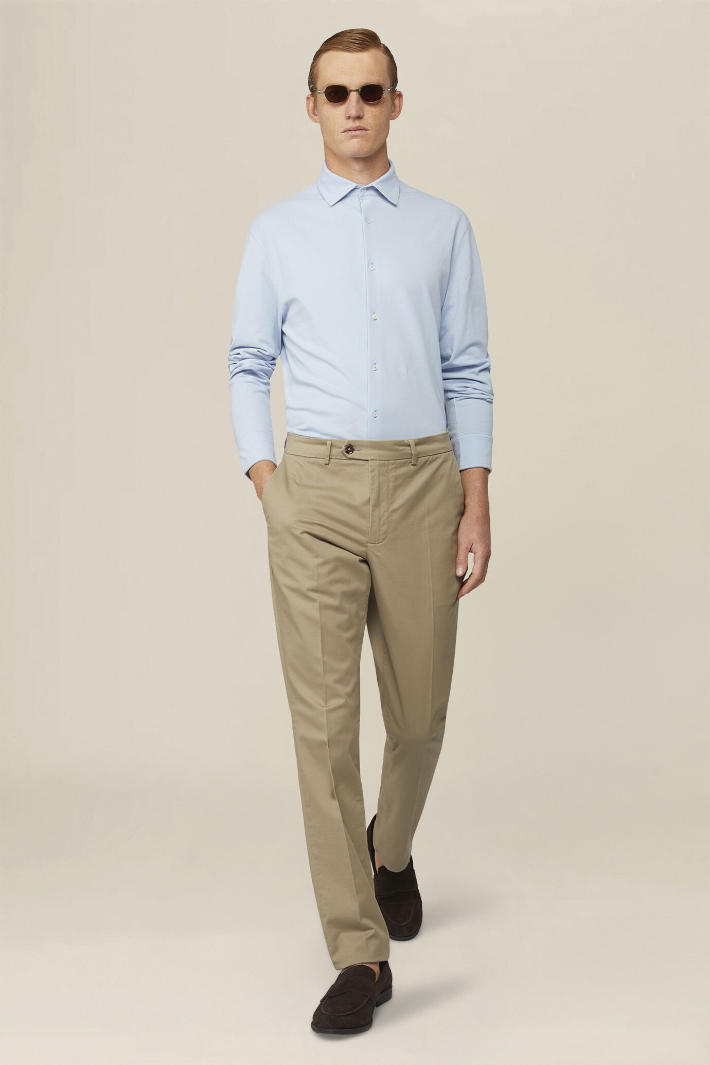 Men's 100% cotton regular fit polo shirt image number 1