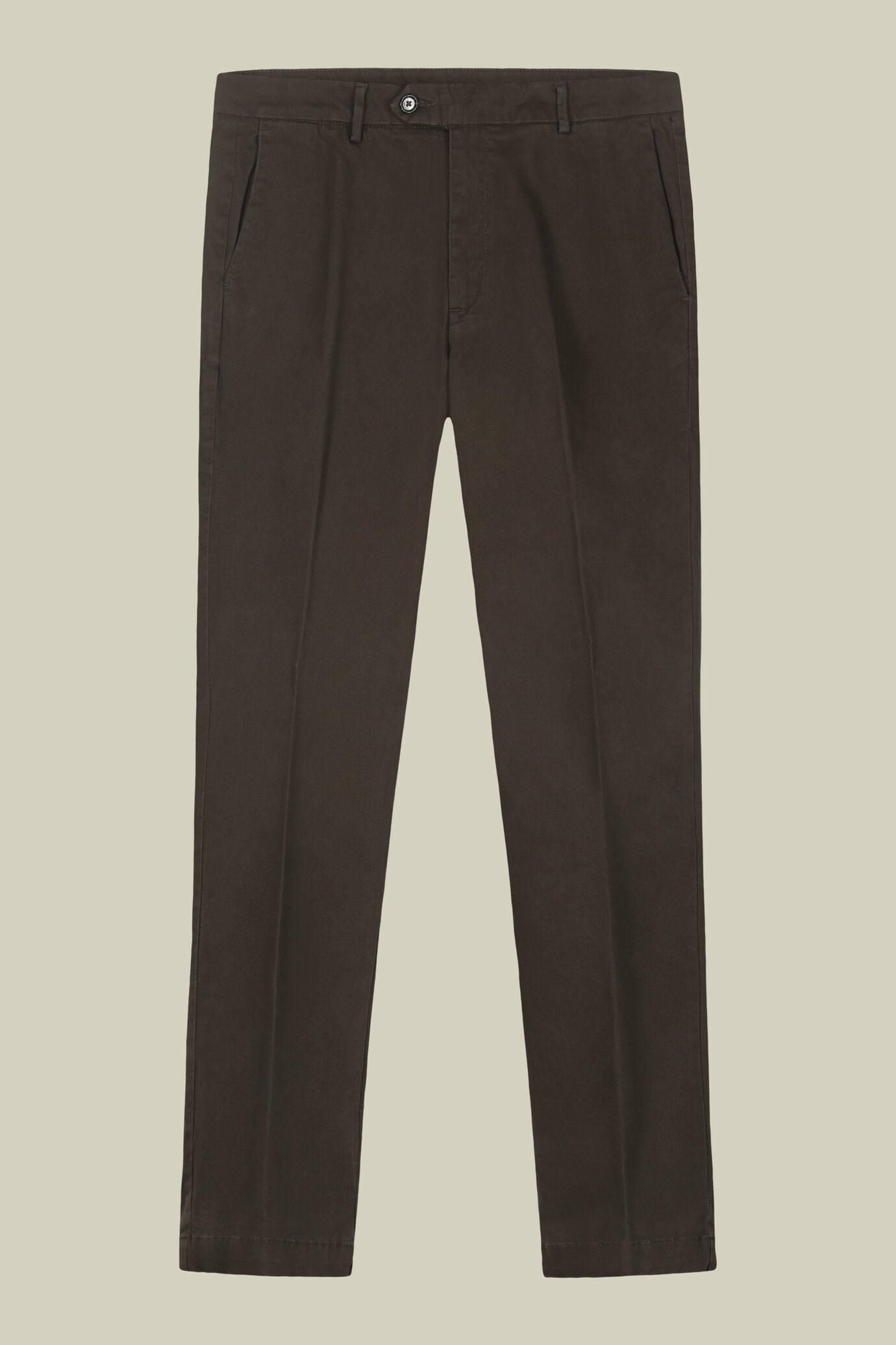 Classic men's chinos in regular fit with stretch twill construction image number 4