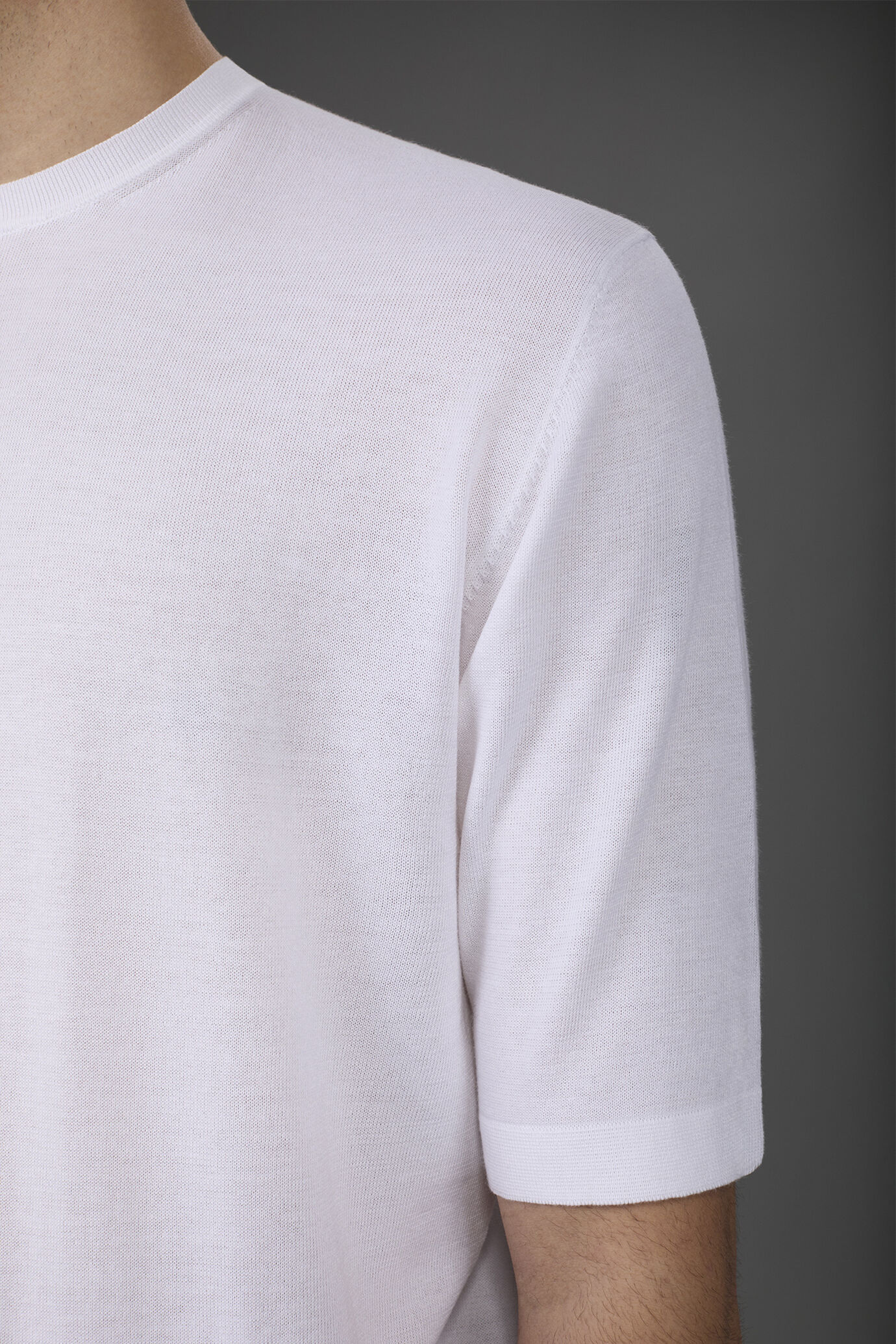 T-shirt uomo in maglia maniche corte 100% cotone doppio ritorto image number 3