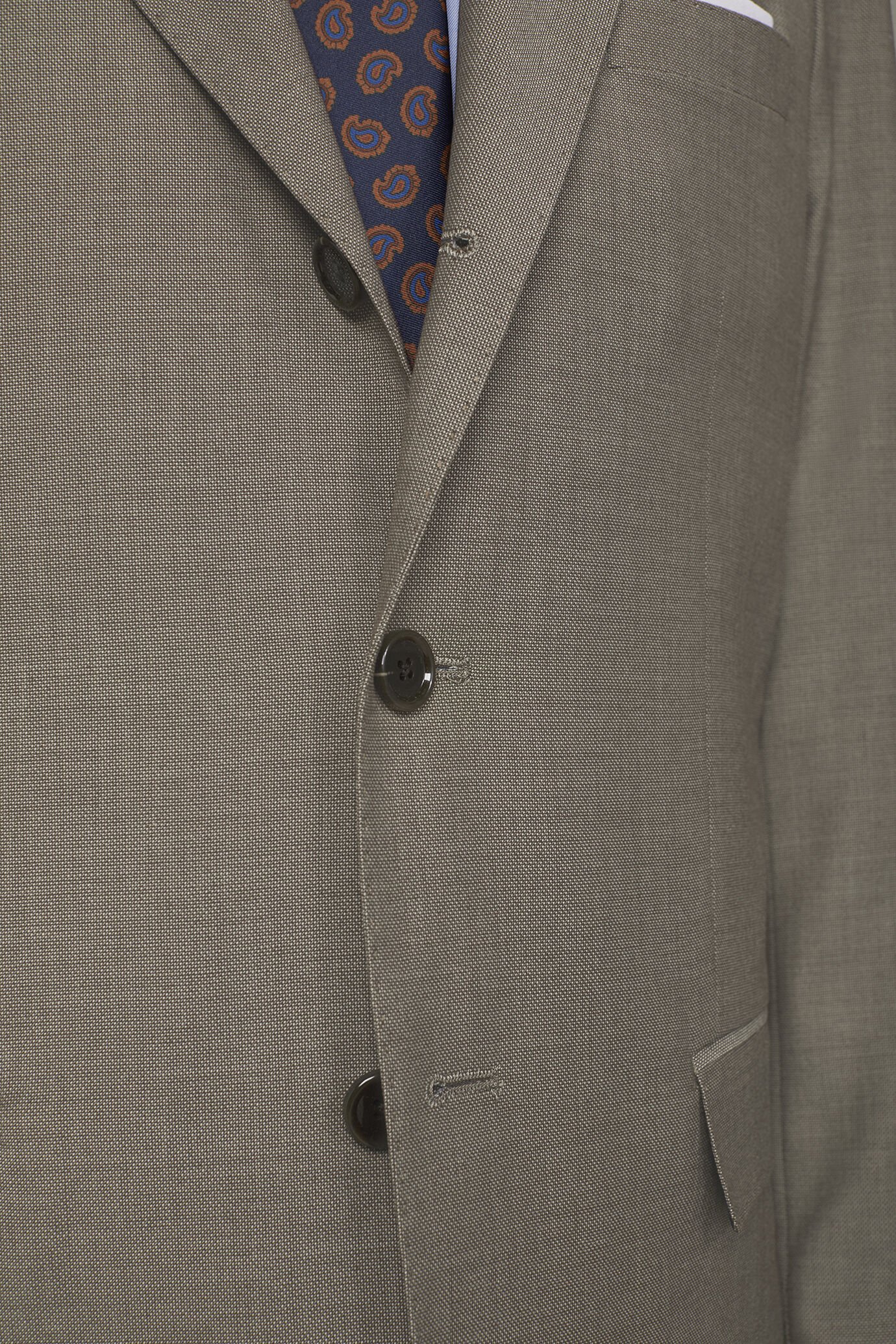 Costume homme à simple boutonnage avec motif œil-de-perdrix coupe régulière image number 4