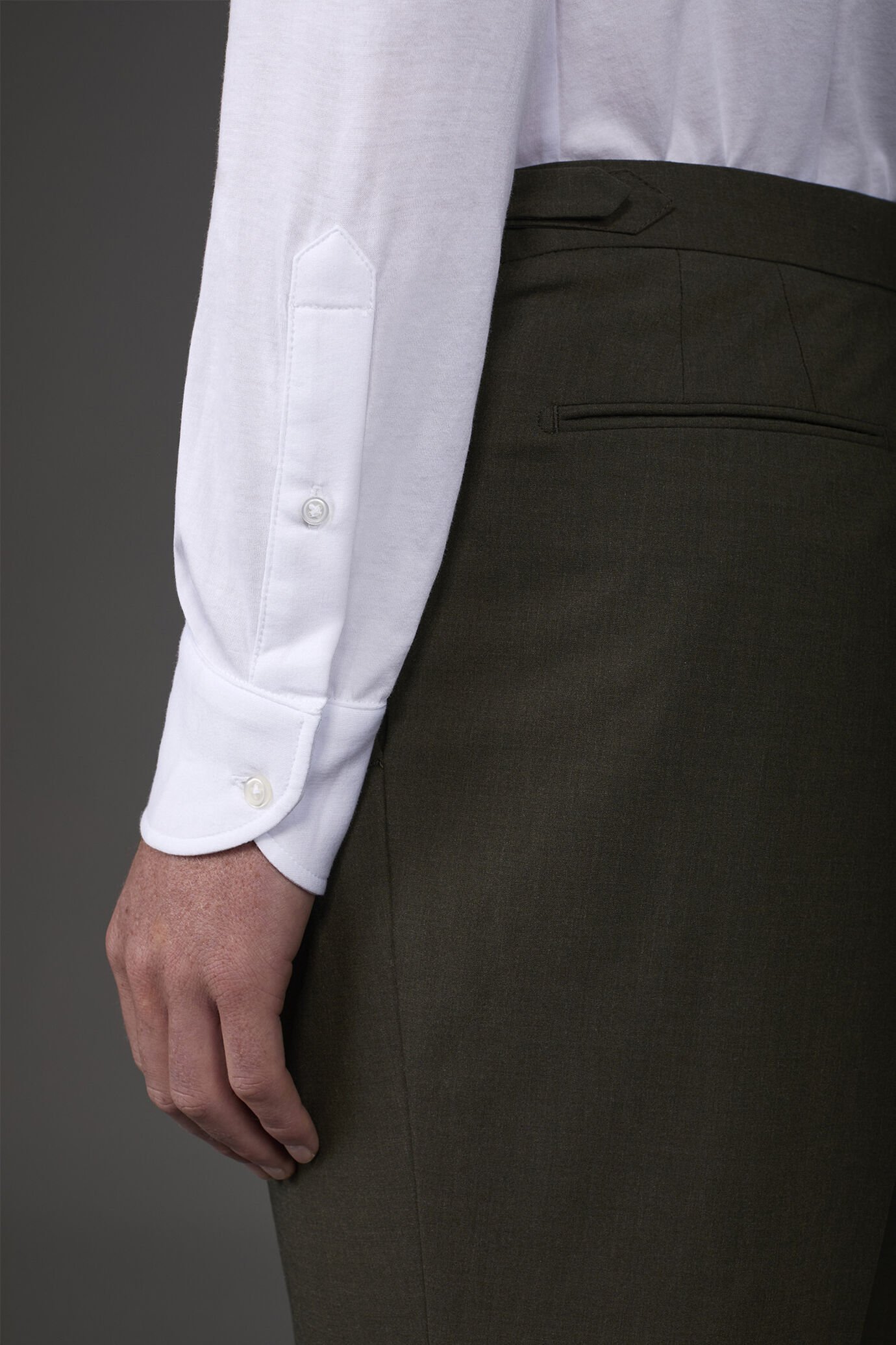 Polo uomo manica lunga in 100% cotone organico image number 3