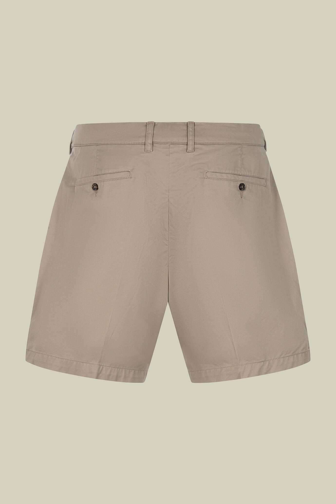Bermuda uomo classico in cotone twill regular fit image number 3