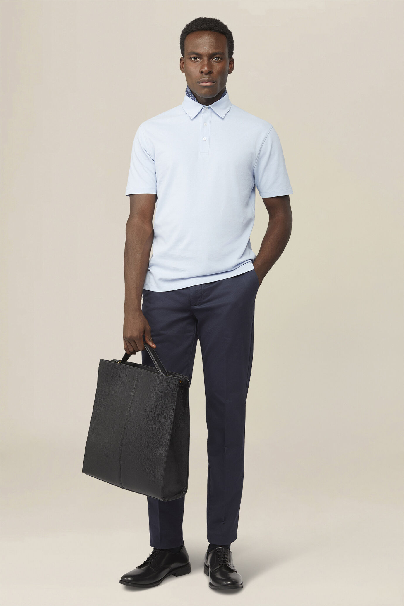 Polo uomo in 100% cotone piquet regular fit image number 1