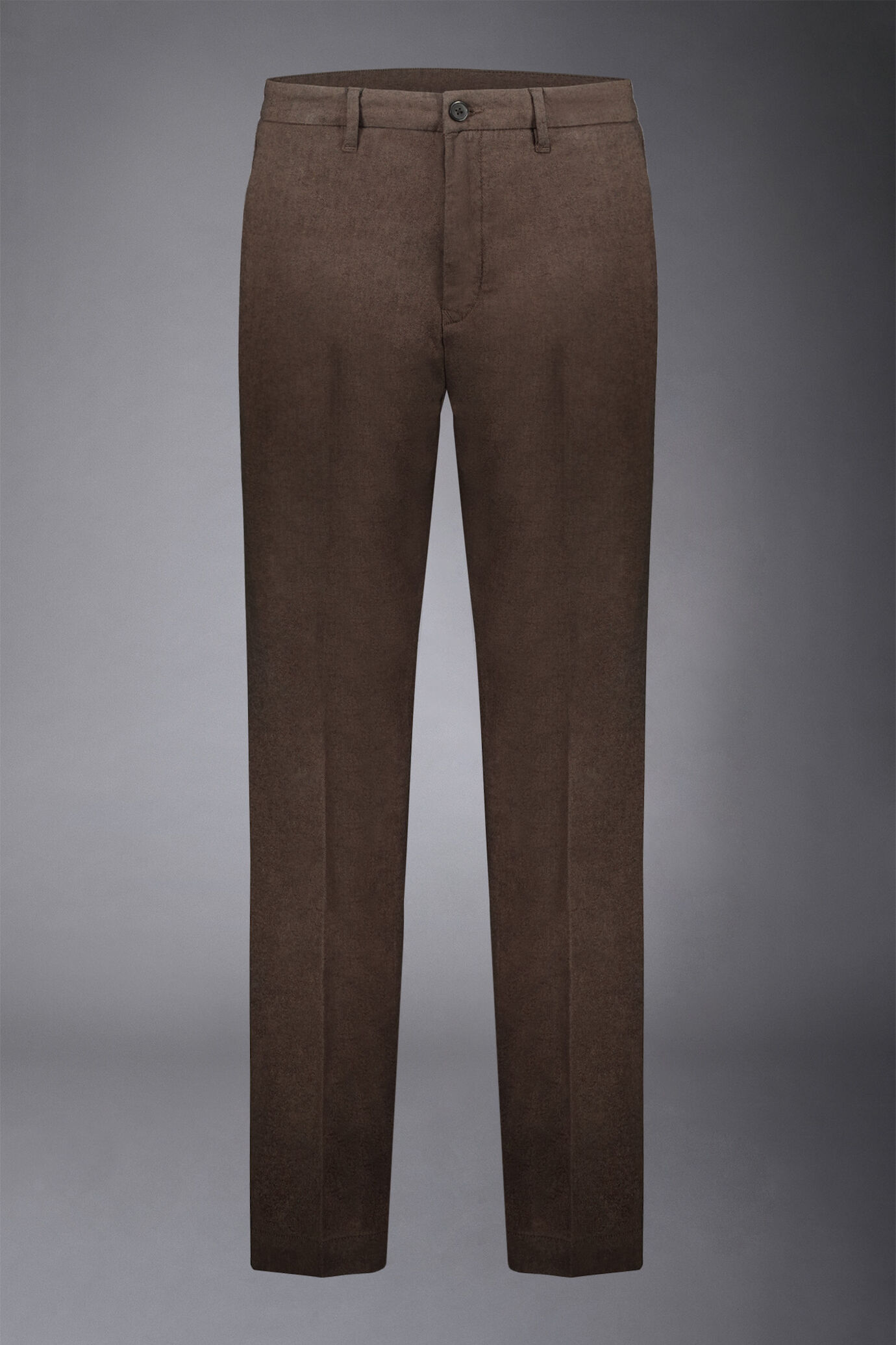 Pantalone chino uomo costruzione twill melange regular fit image number 4
