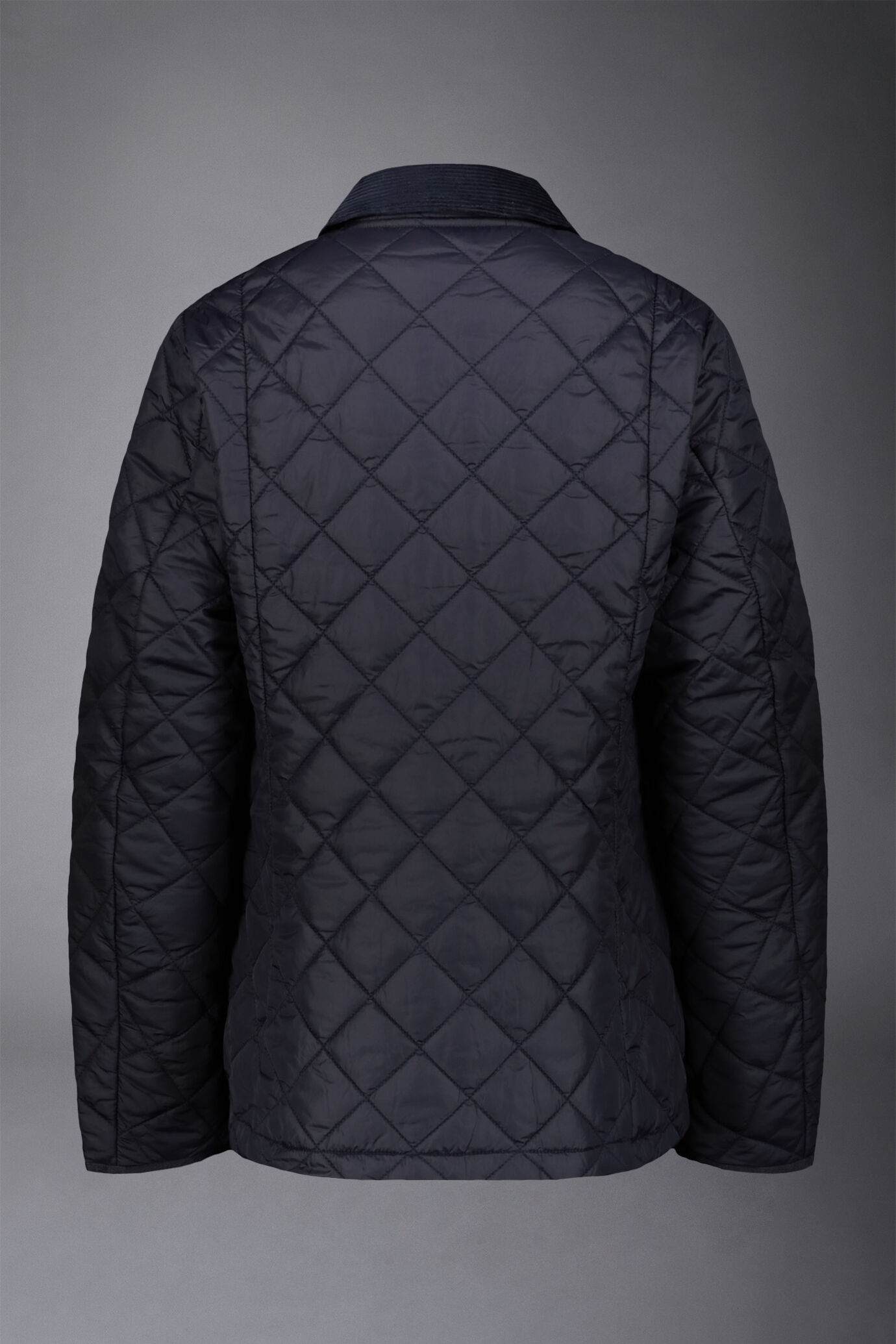 Women's lightly padded quilted jacket with corduroy shirt collar image number 5