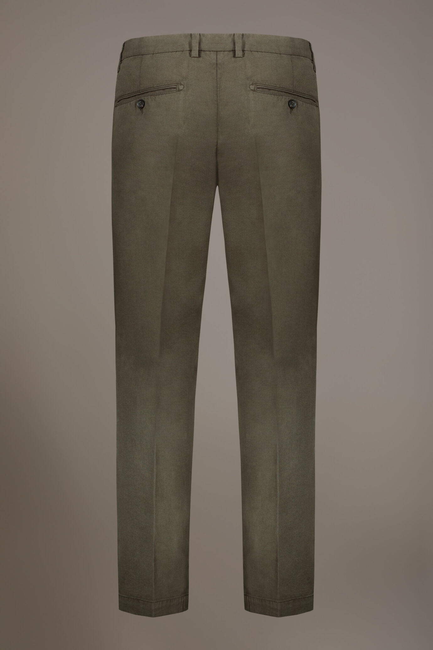 Chino-Hose aus Leinenmischung mit normaler Passform und Twill-Konstruktion image number 4